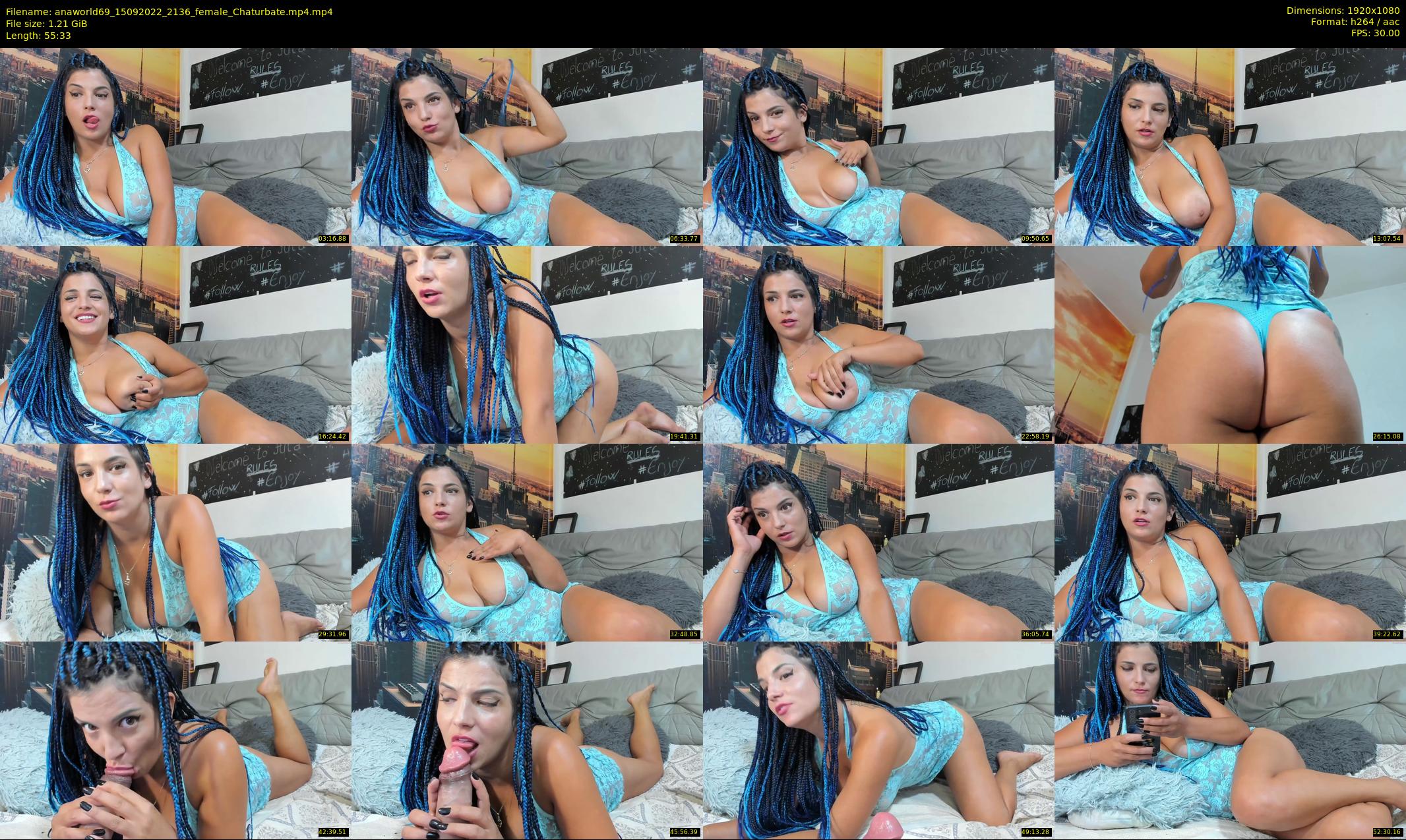 anaworld69 — 56 minute Chaturbate female cam show recording, 1080p, Sep 15, 2022