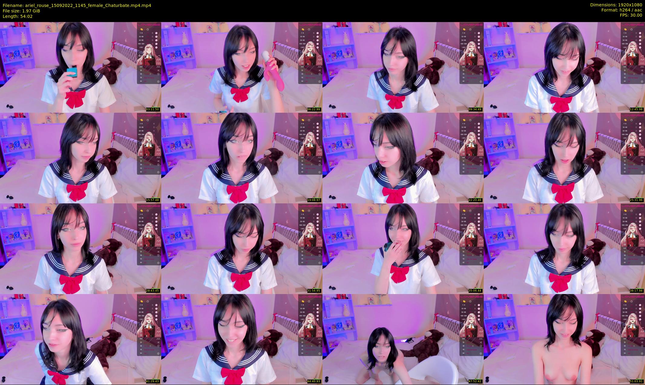 ariel_rouse — 55 minute Chaturbate female cam show recording, 1080p, Sep 15, 2022
