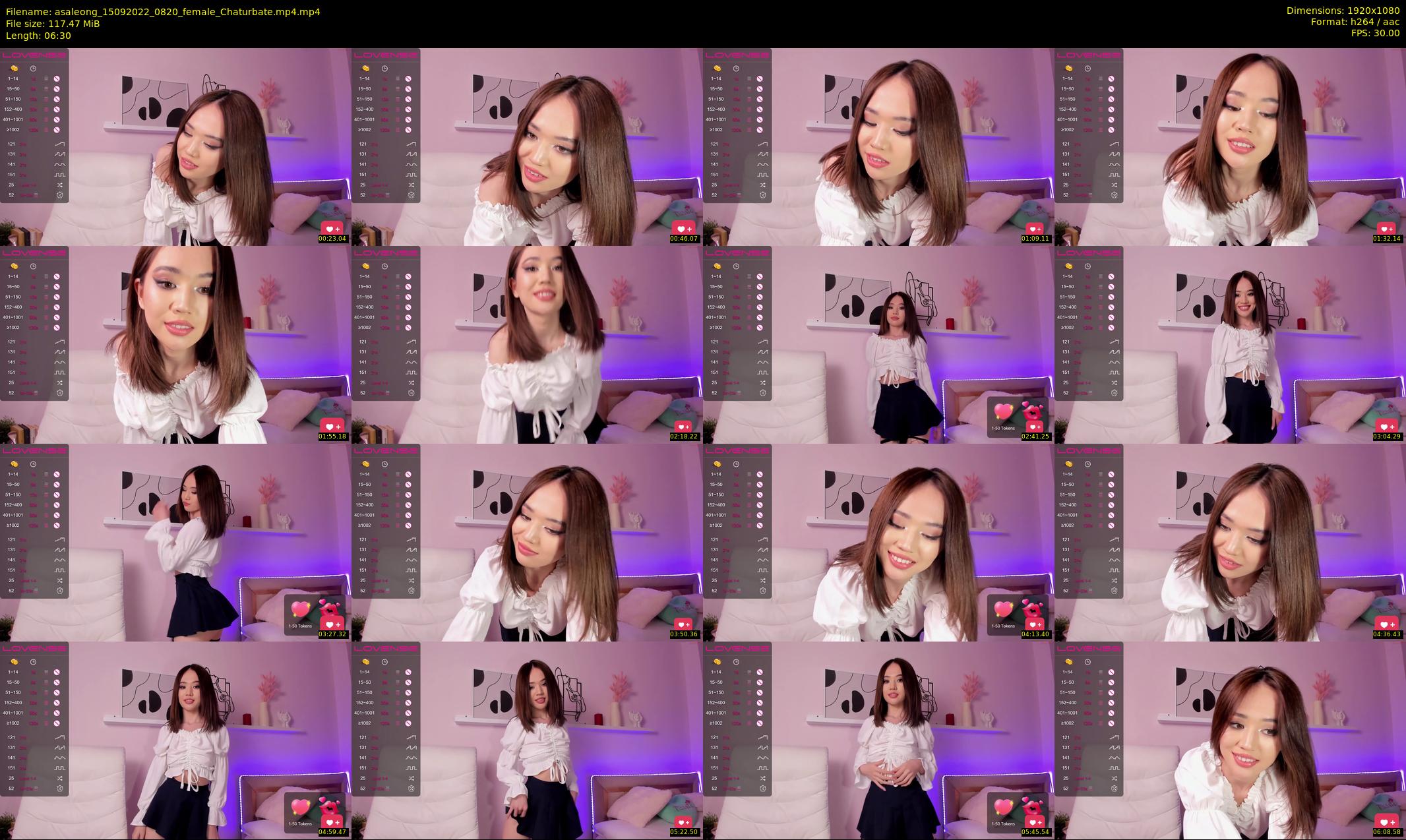 asaleong — 7 minute Chaturbate female cam show recording, 1080p, Sep 15, 2022