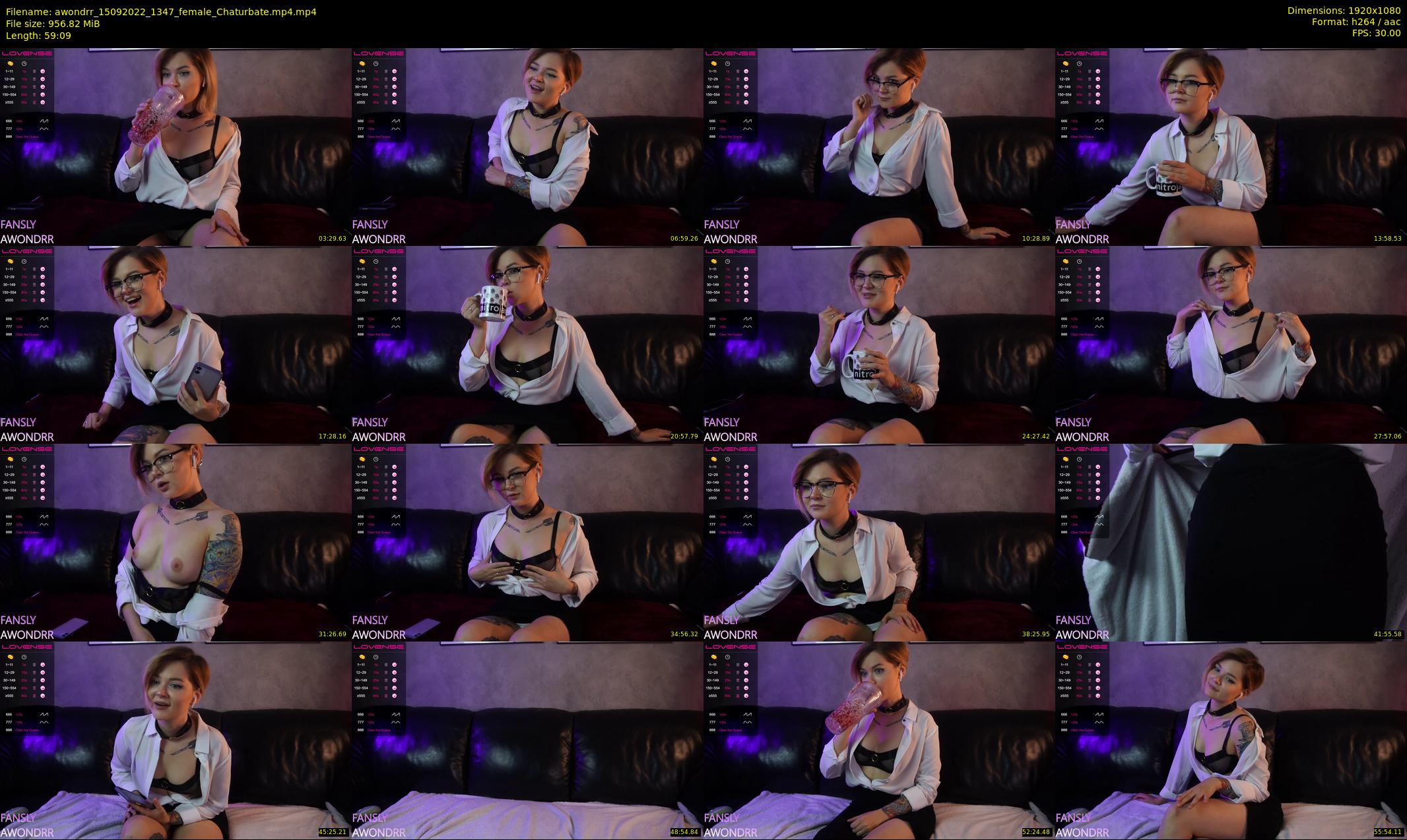 awondrr — 60 minute Chaturbate female cam show recording, 1080p, Sep 15, 2022