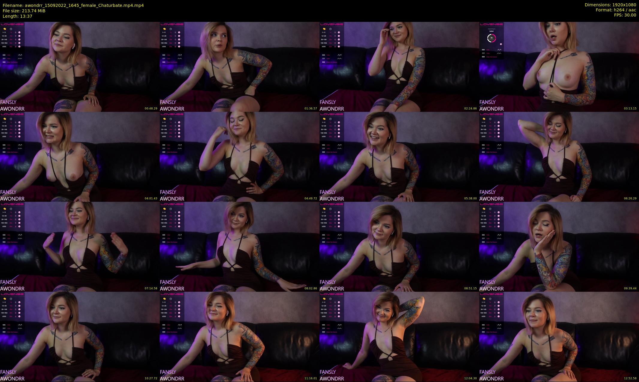 awondrr — 14 minute Chaturbate female cam show recording, 1080p, Sep 15, 2022