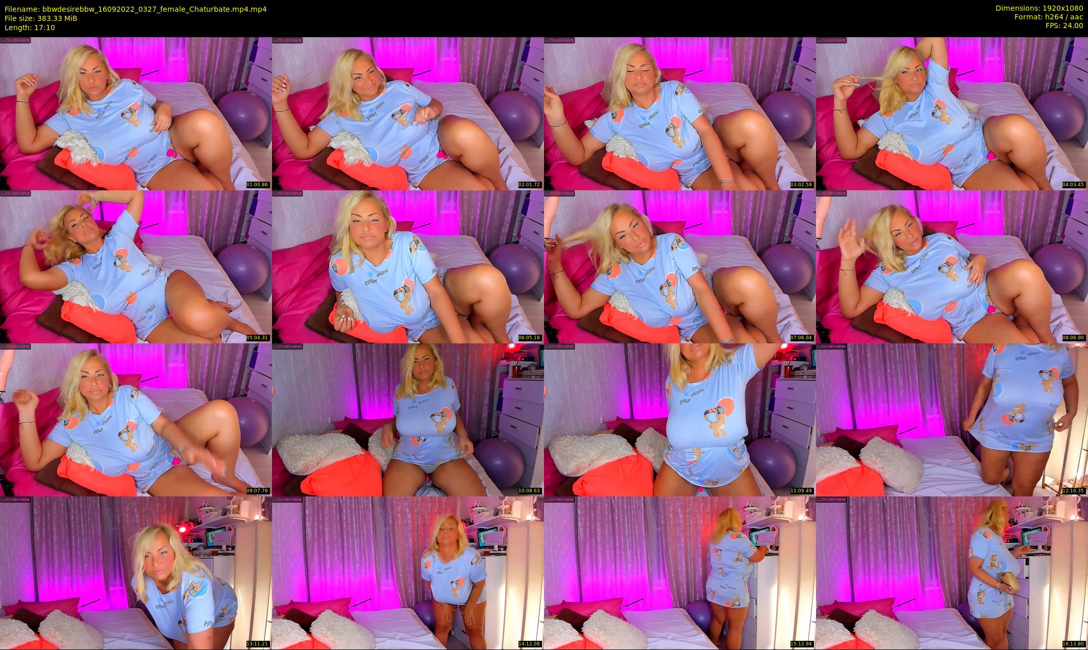 bbwdesirebbw — 18 minute Chaturbate female cam show recording, 1080p, Sep 16, 2022