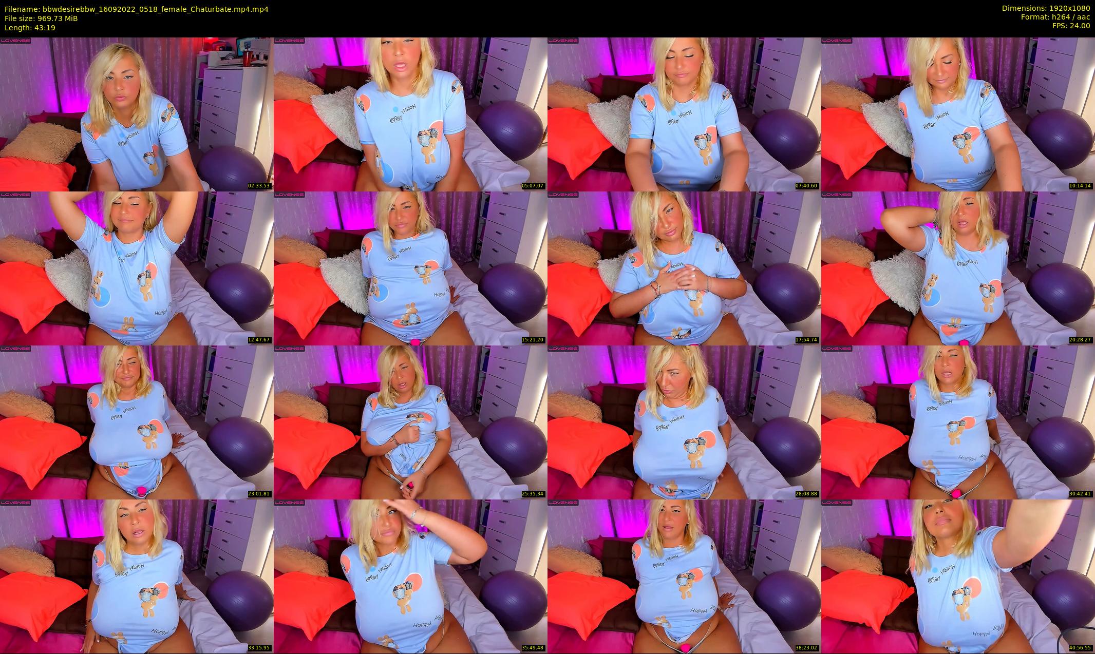 bbwdesirebbw — 44 minute Chaturbate female cam show recording, 1080p, Sep 16, 2022