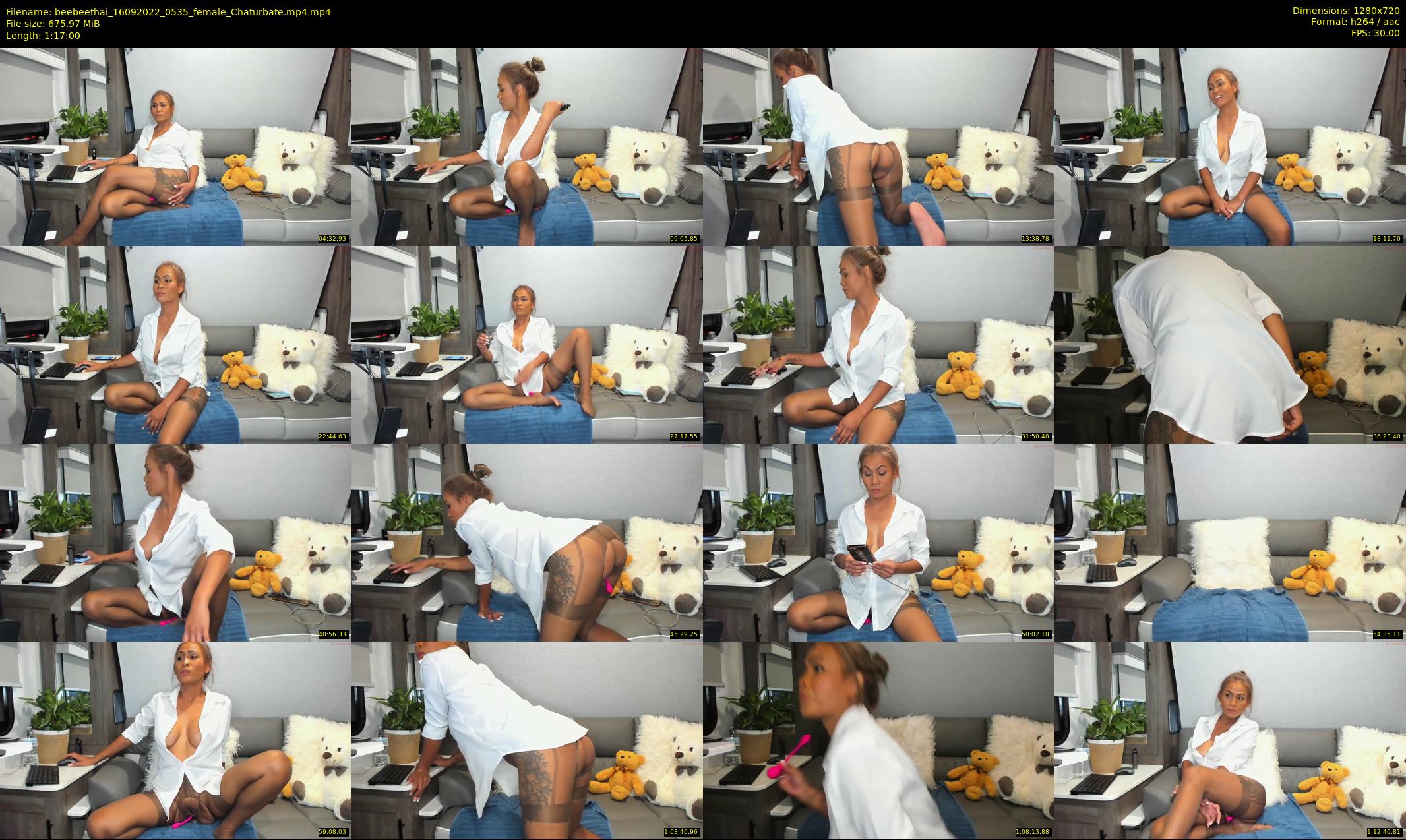 beebeethai — 77 minute Chaturbate female cam show recording, 720p, Sep 16, 2022