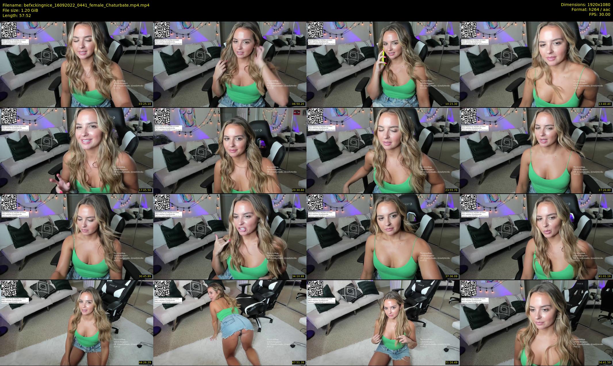 befxckingnice — 58 minute Chaturbate female cam show recording, 1080p, Sep 16, 2022