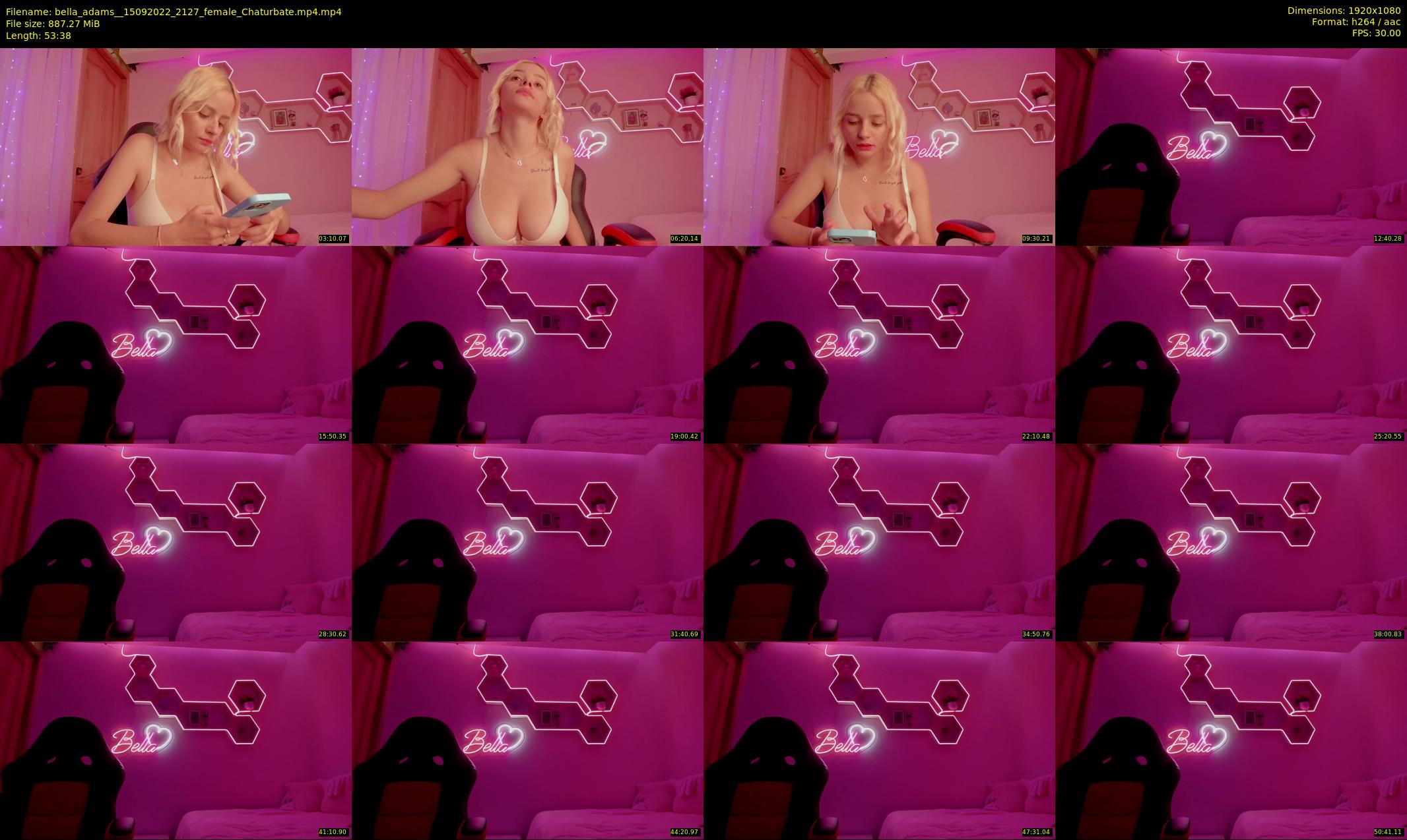 bella_adams_ — 54 minute Chaturbate female cam show recording, 1080p, Sep 15, 2022