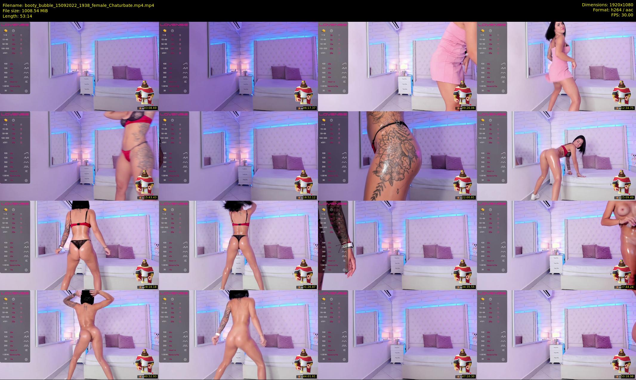 booty_bubble — 54 minute Chaturbate female cam show recording, 1080p, Sep 15, 2022