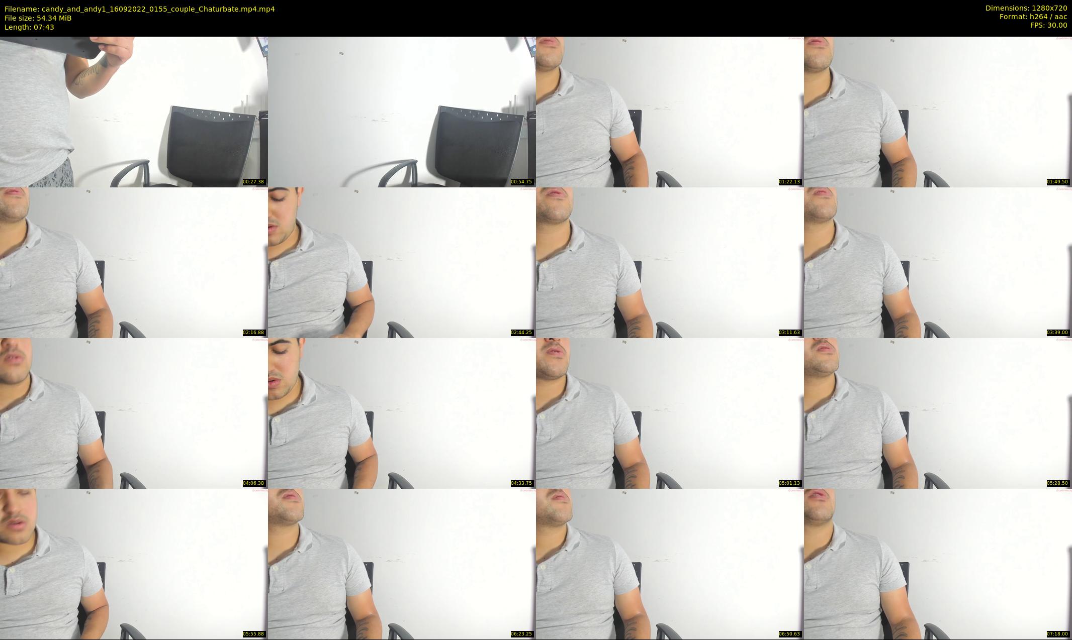 candy_and_andy1 — 8 minute Chaturbate couple cam show recording, 720p, Sep 16, 2022