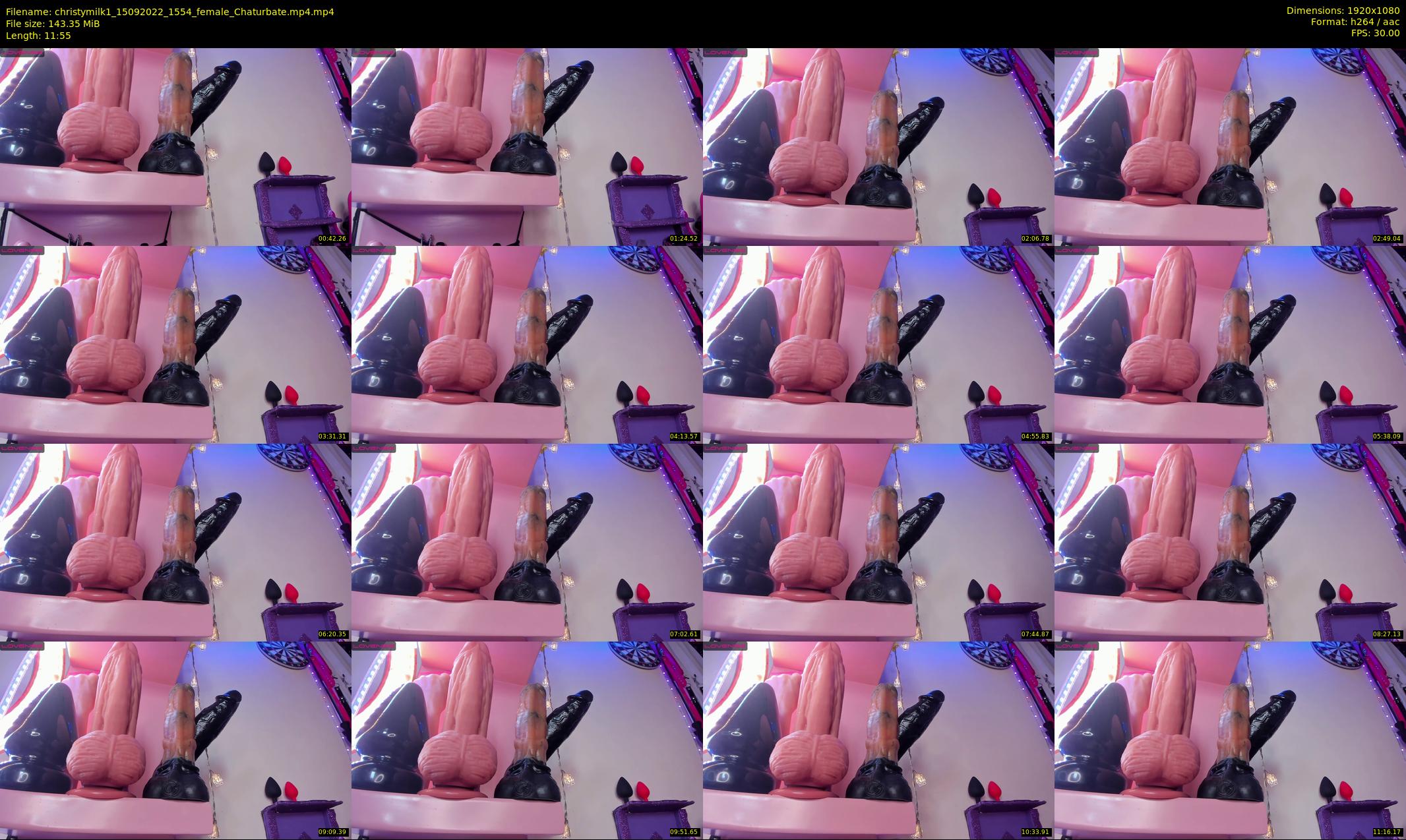 christymilk1 — 12 minute Chaturbate female cam show recording, 1080p, Sep 15, 2022