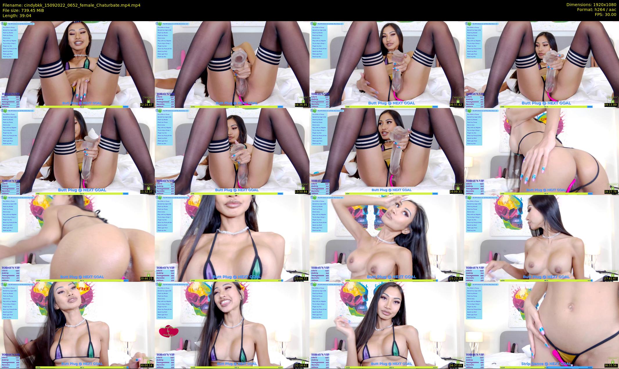 cindybkk — 40 minute Chaturbate female cam show recording, 1080p, Sep 15, 2022