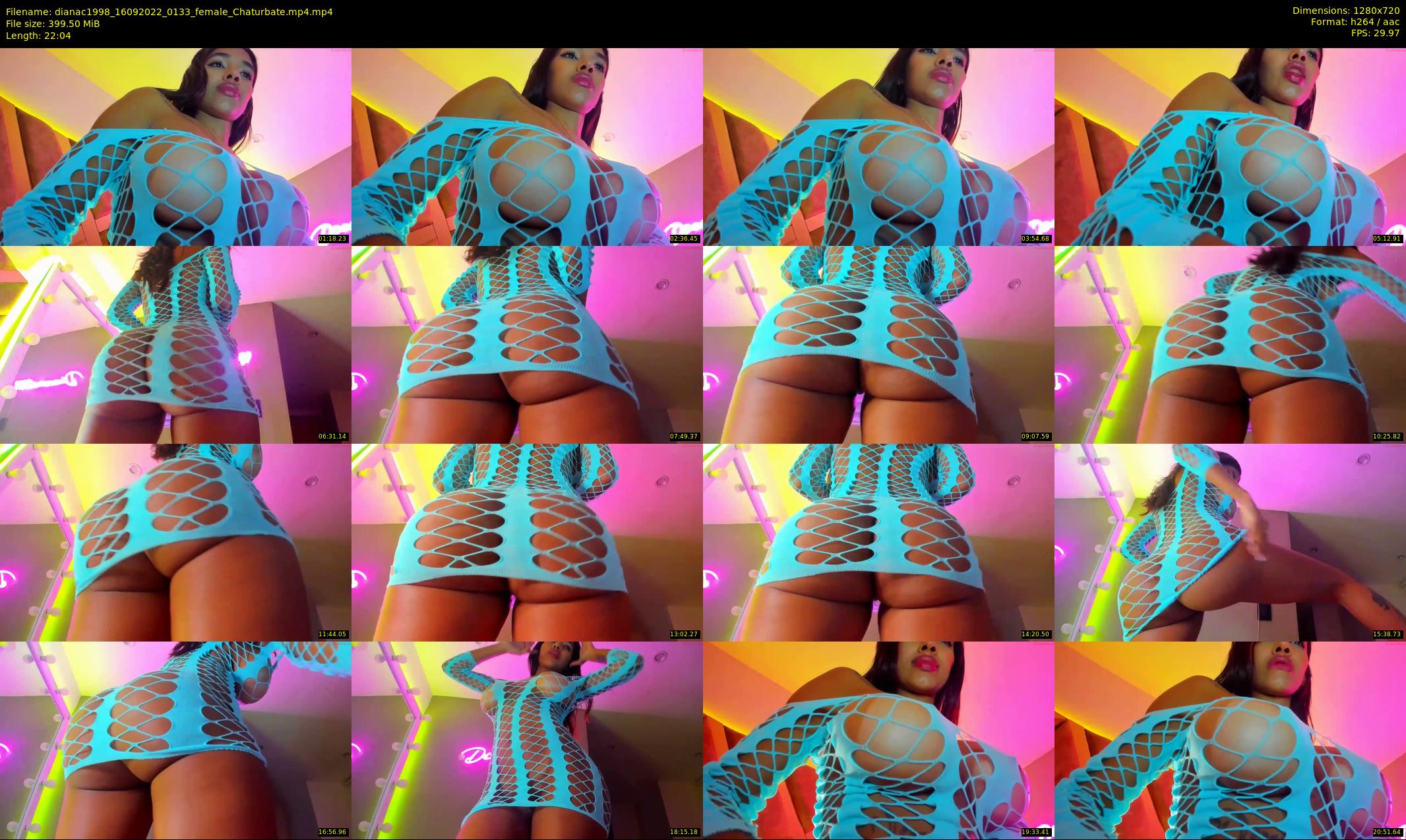 dianac1998 — 23 minute Chaturbate female cam show recording, 720p, Sep 16, 2022