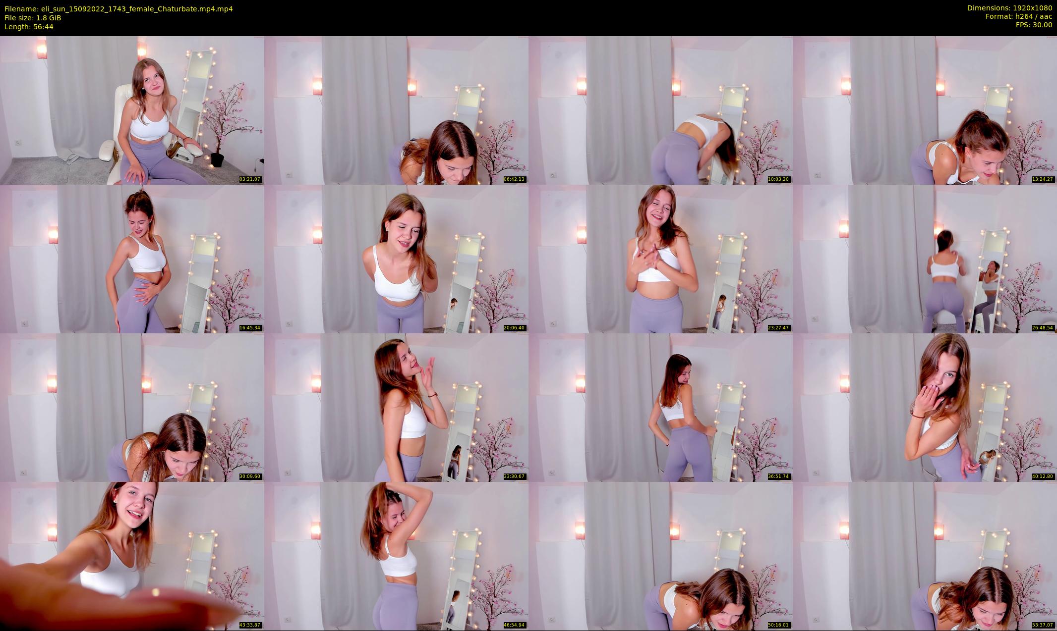 eli_sun — 57 minute Chaturbate female cam show recording, 1080p, Sep 15, 2022
