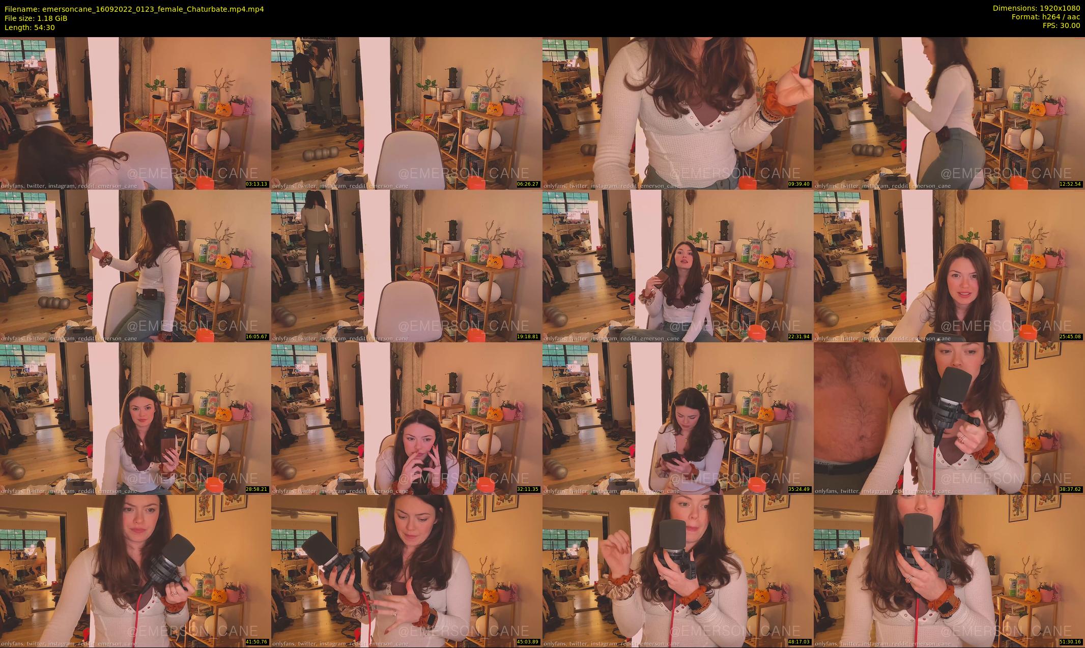 emersoncane — 55 minute Chaturbate female cam show recording, 1080p, Sep 16, 2022