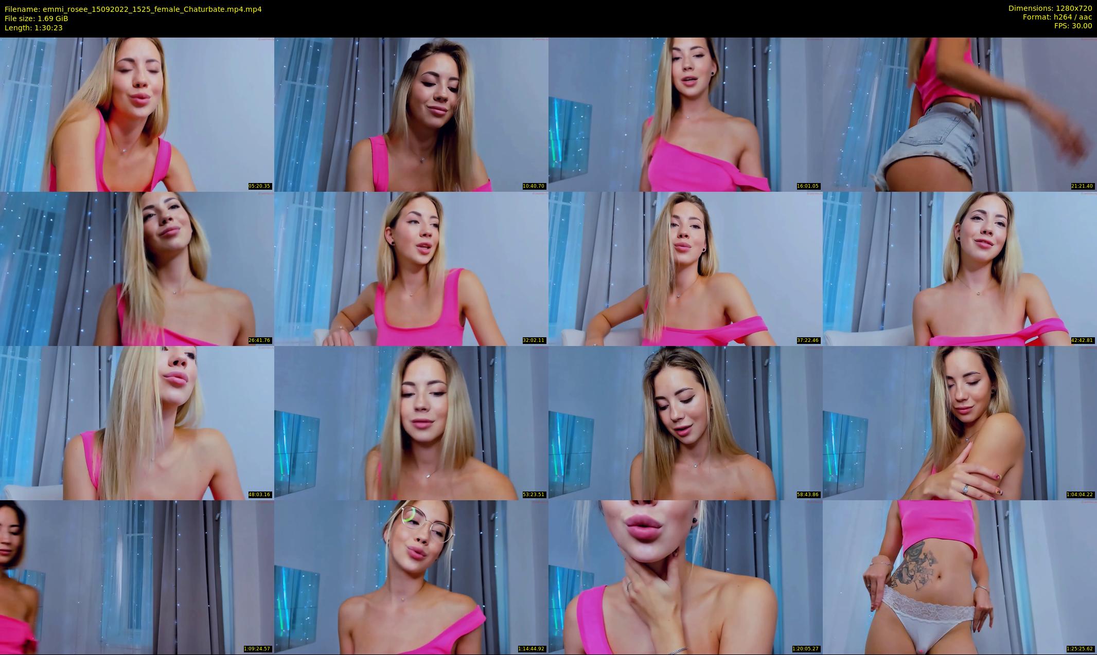 emmi_rosee — 91 minute Chaturbate female cam show recording, 720p, Sep 15, 2022