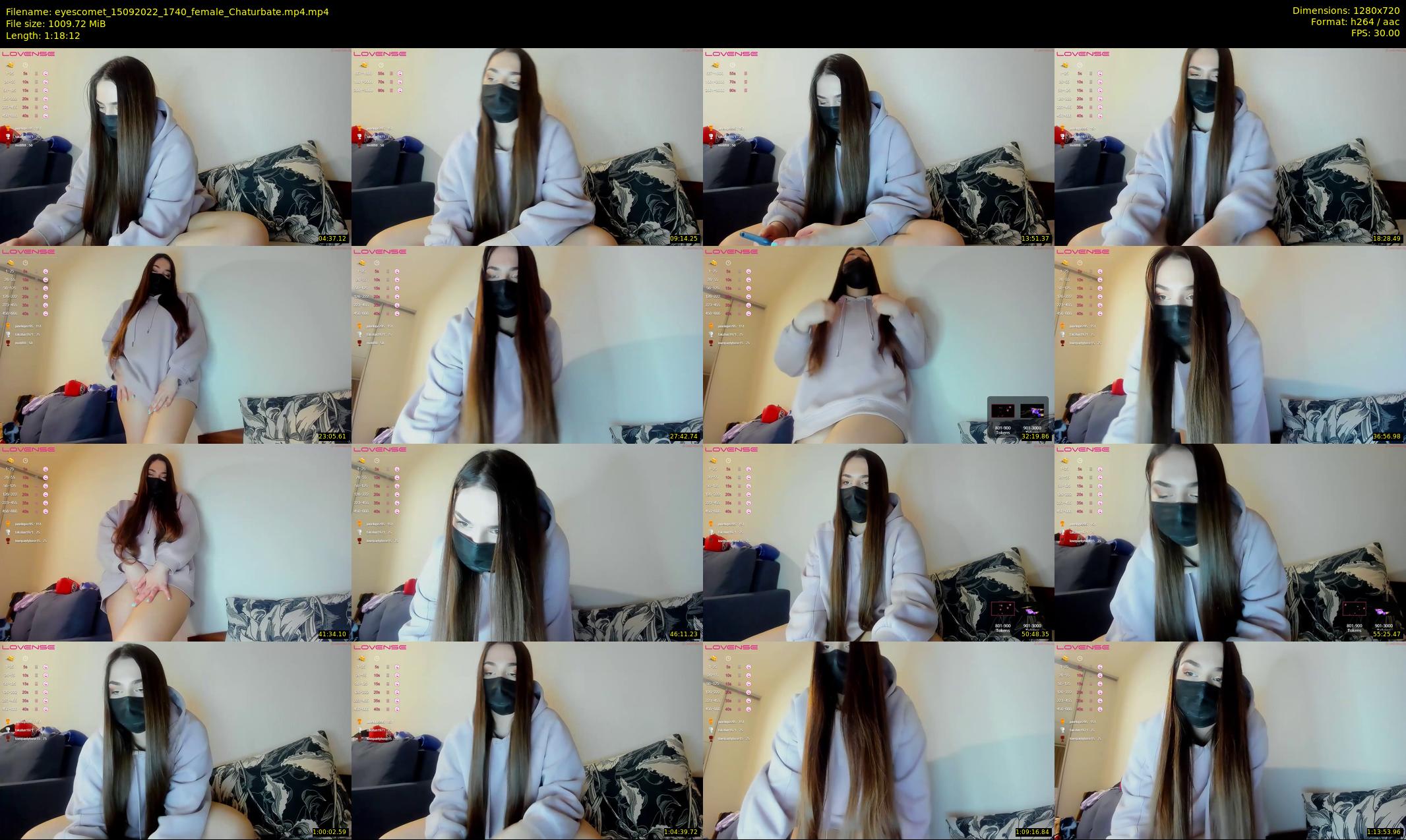 eyescomet — 79 minute Chaturbate female cam show recording, 720p, Sep 15, 2022
