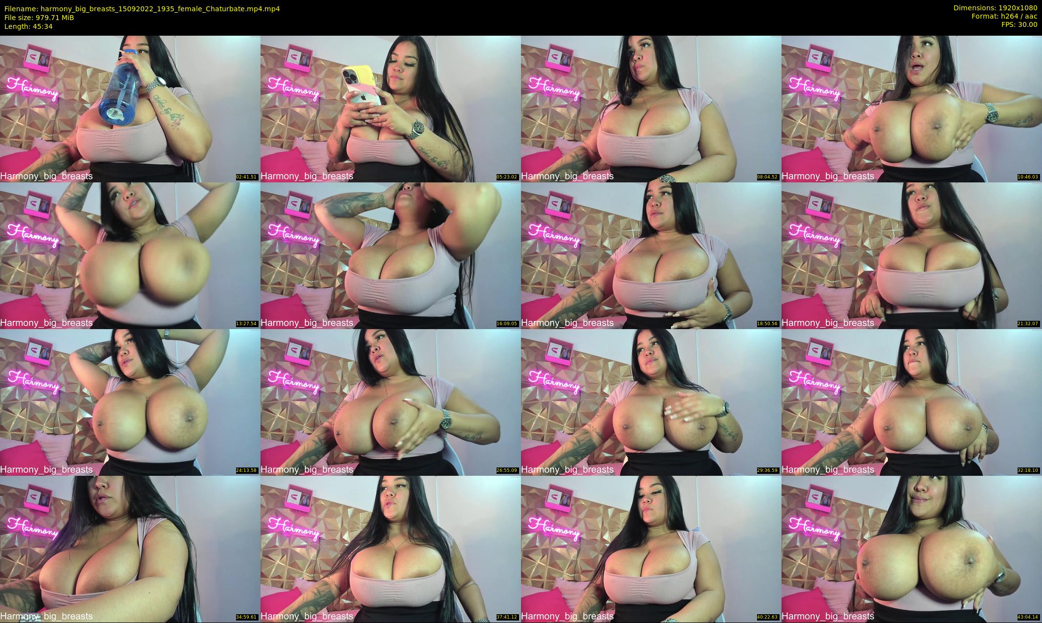 harmony_big_breasts — 46 minute Chaturbate female cam show recording, 1080p, Sep 15, 2022
