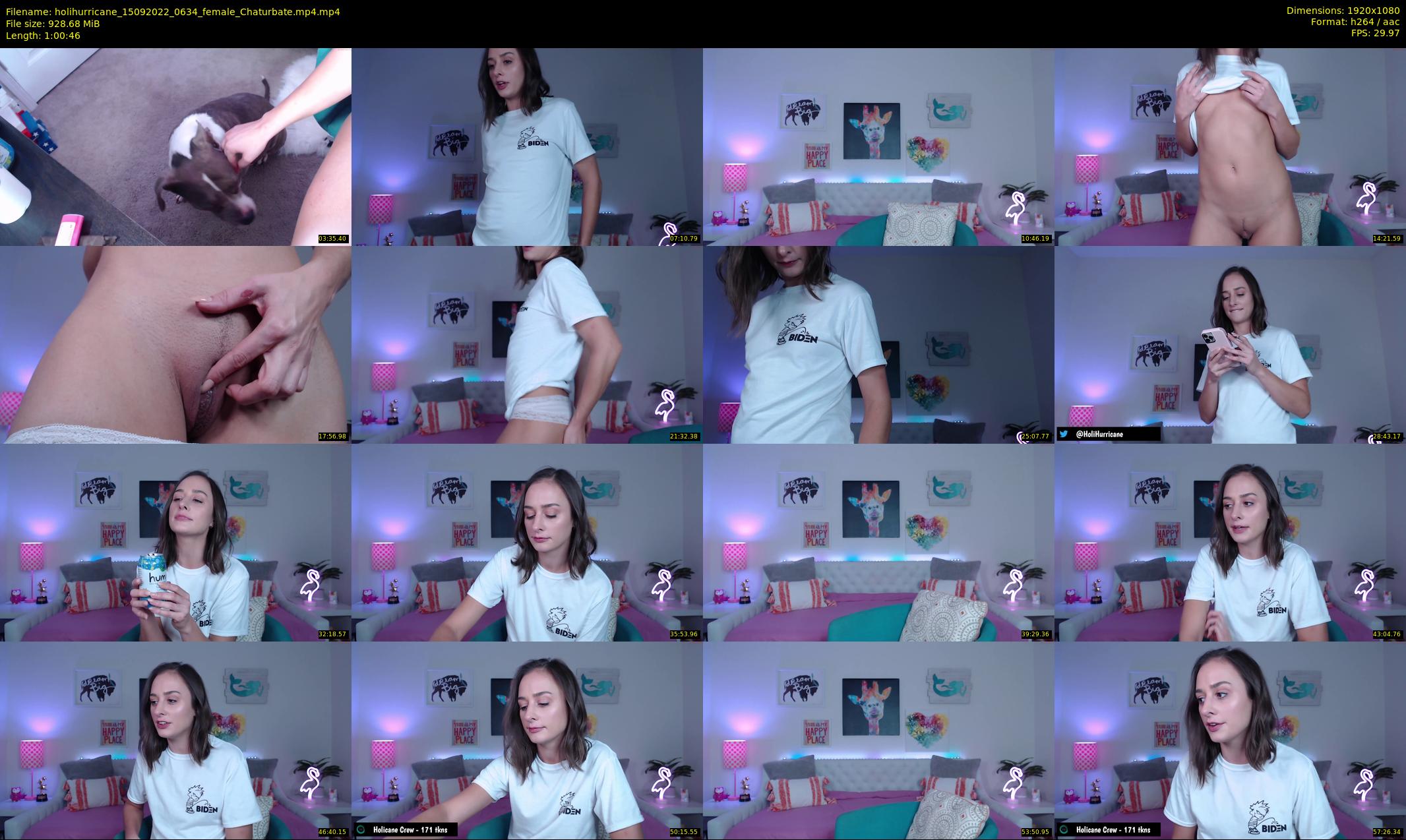 holihurricane — 61 minute Chaturbate female cam show recording, 1080p, Sep 15, 2022