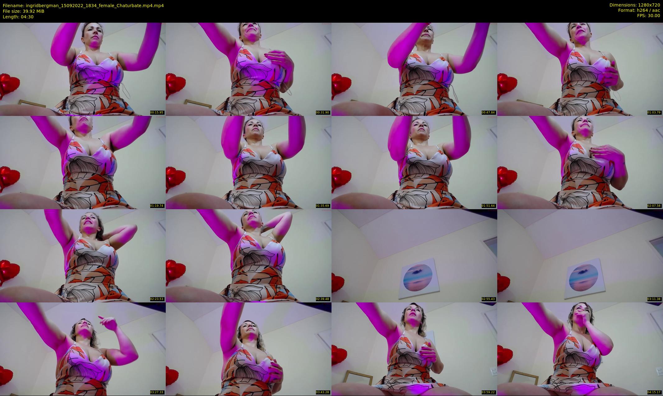 ingridbergman — 5 minute Chaturbate female cam show recording, 720p, Sep 15, 2022