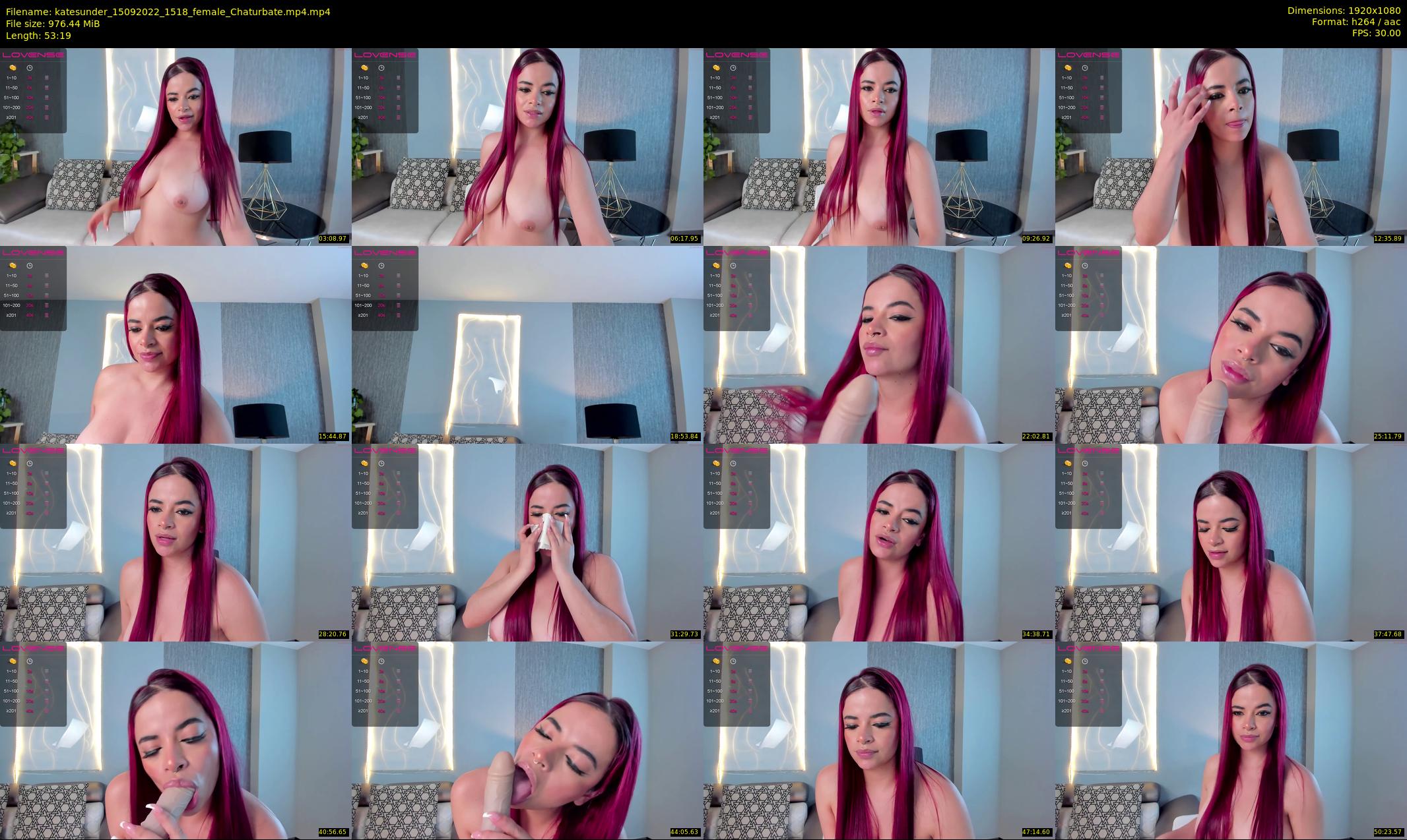 katesunder — 54 minute Chaturbate female cam show recording, 1080p, Sep 15, 2022