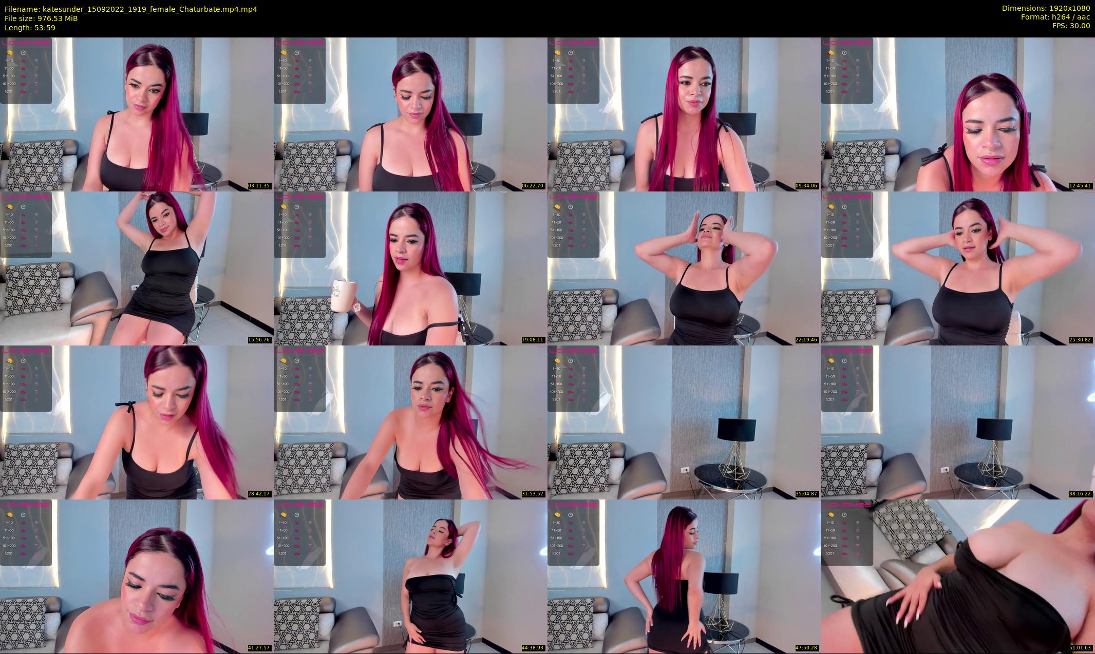 katesunder — 54 minute Chaturbate female cam show recording, 1080p, Sep 15, 2022