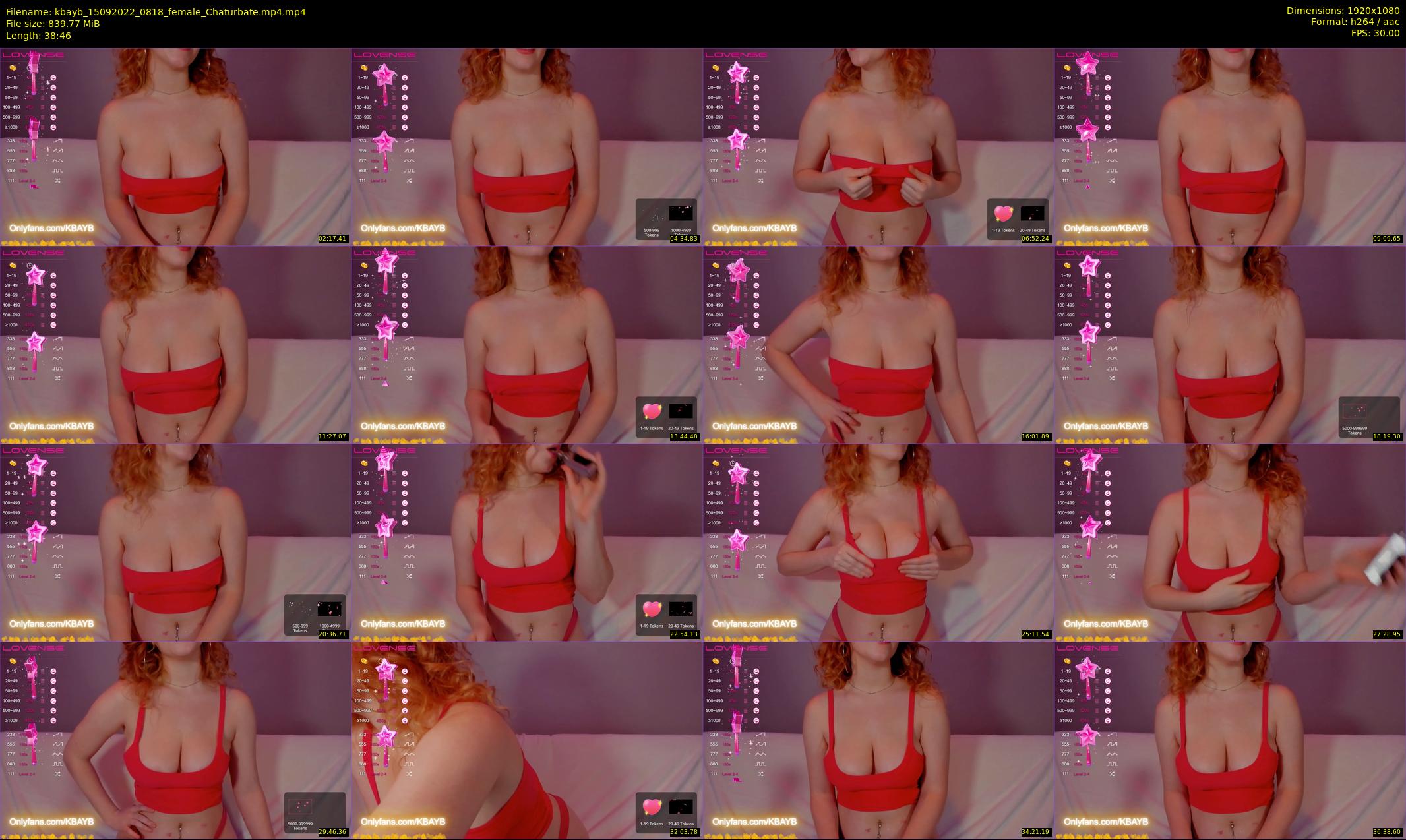 kbayb — 39 minute Chaturbate female cam show recording, 1080p, Sep 15, 2022