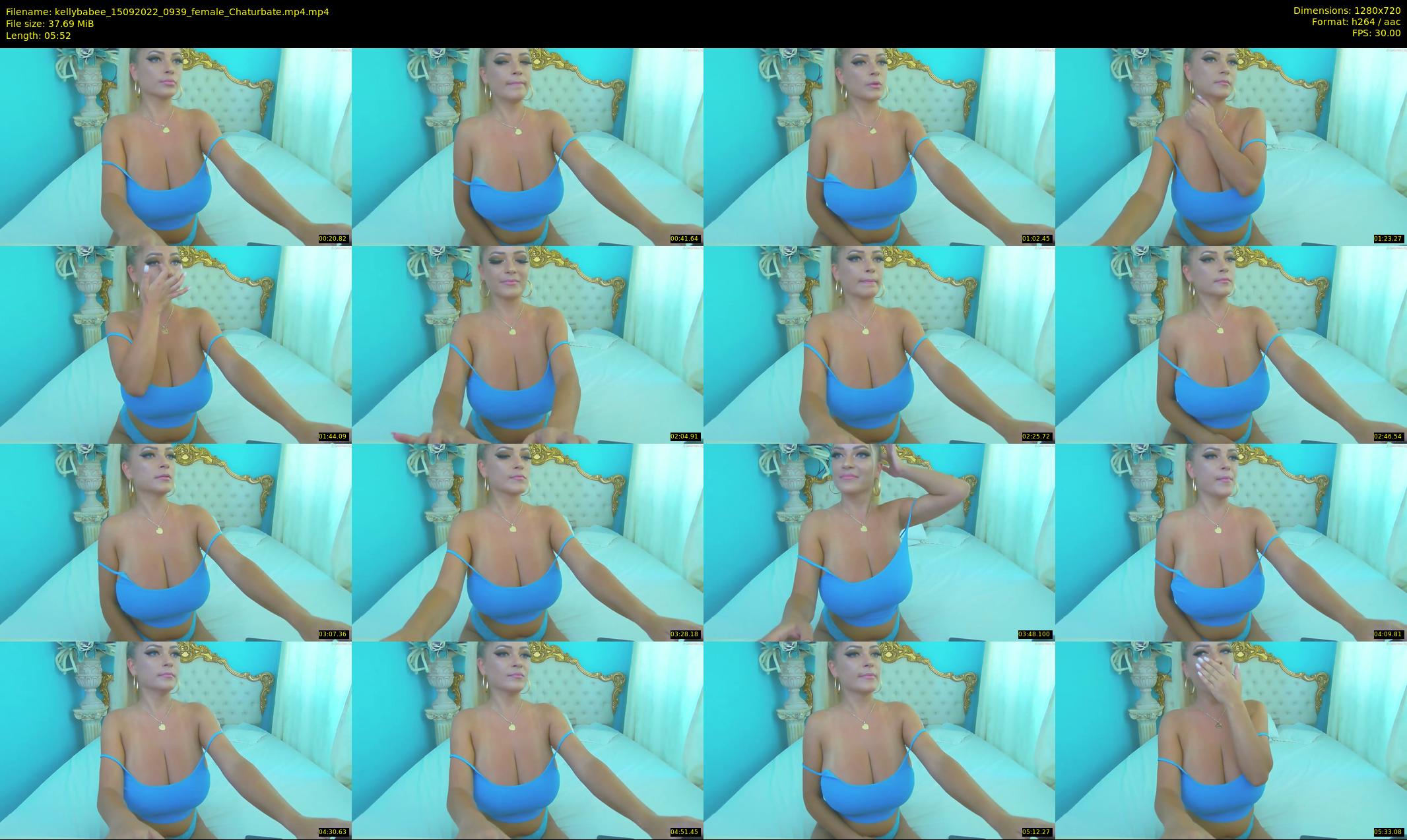 kellybabee — 6 minute Chaturbate female cam show recording, 720p, Sep 15, 2022