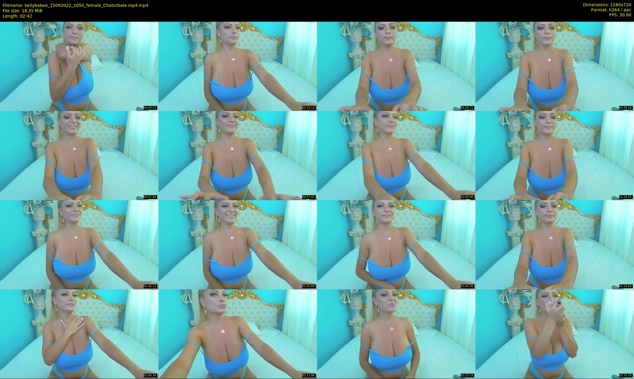 kellybabee — 3 minute Chaturbate female cam show recording, 720p, Sep 15, 2022