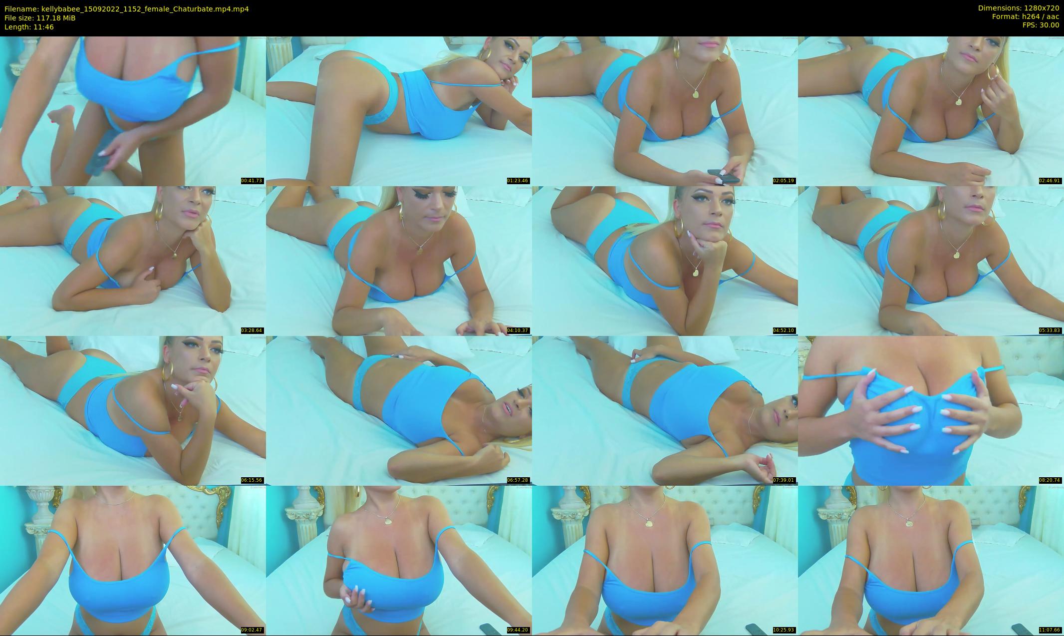 kellybabee — 12 minute Chaturbate female cam show recording, 720p, Sep 15, 2022