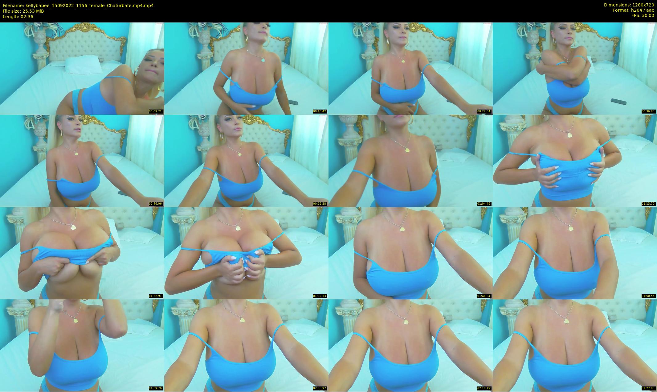 kellybabee — 3 minute Chaturbate female cam show recording, 720p, Sep 15, 2022