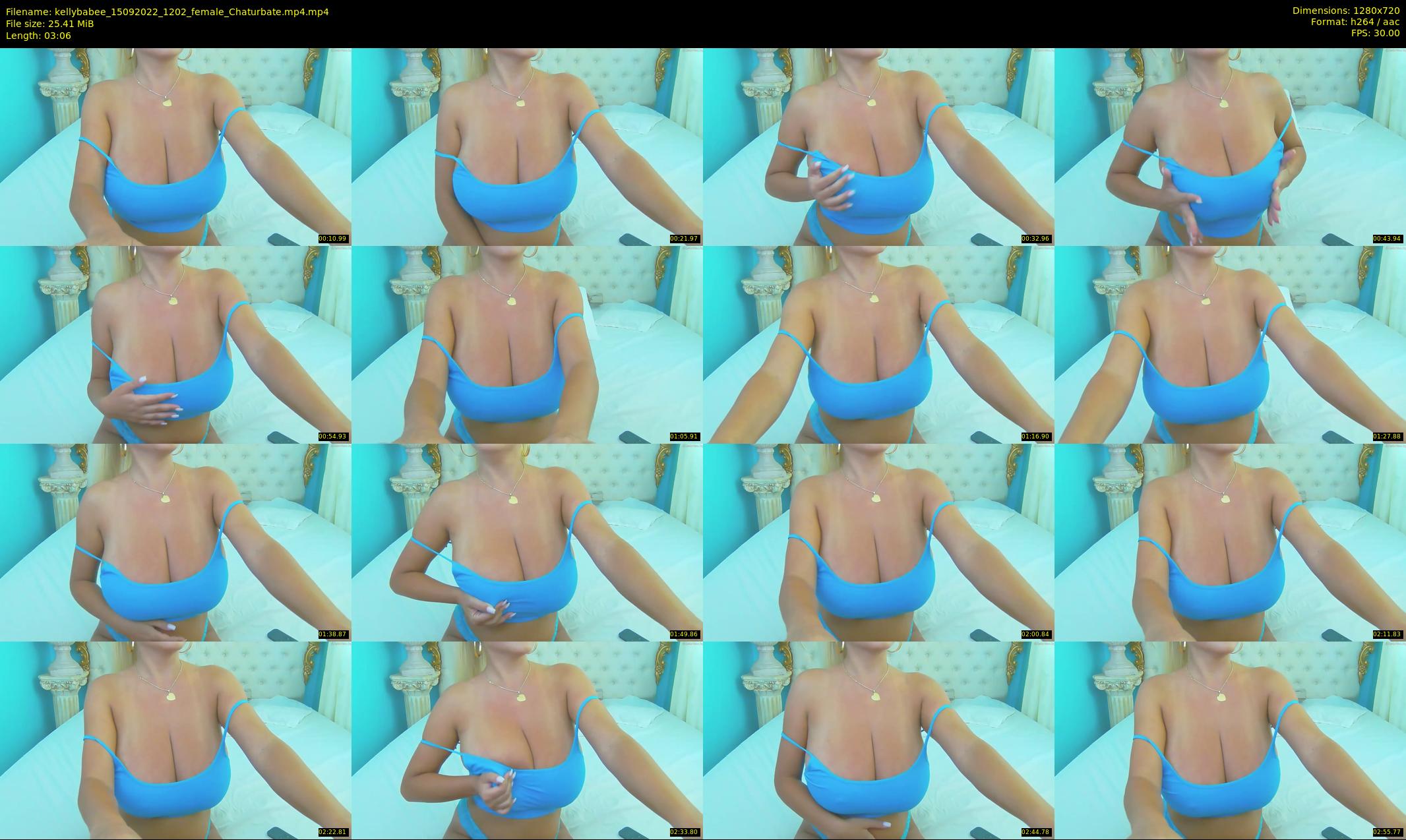 kellybabee — 4 minute Chaturbate female cam show recording, 720p, Sep 15, 2022