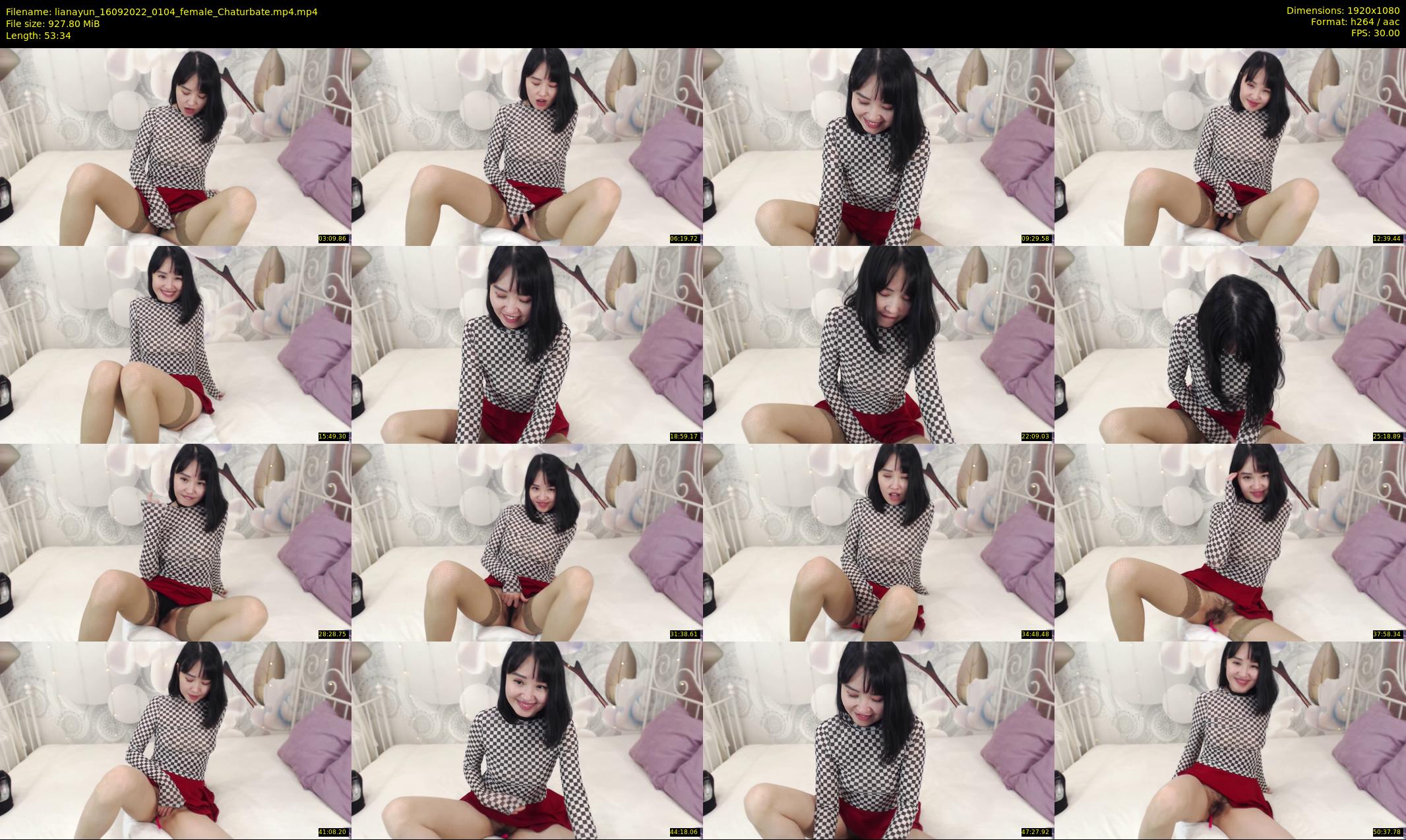 lianayun — 54 minute Chaturbate female cam show recording, 1080p, Sep 16, 2022