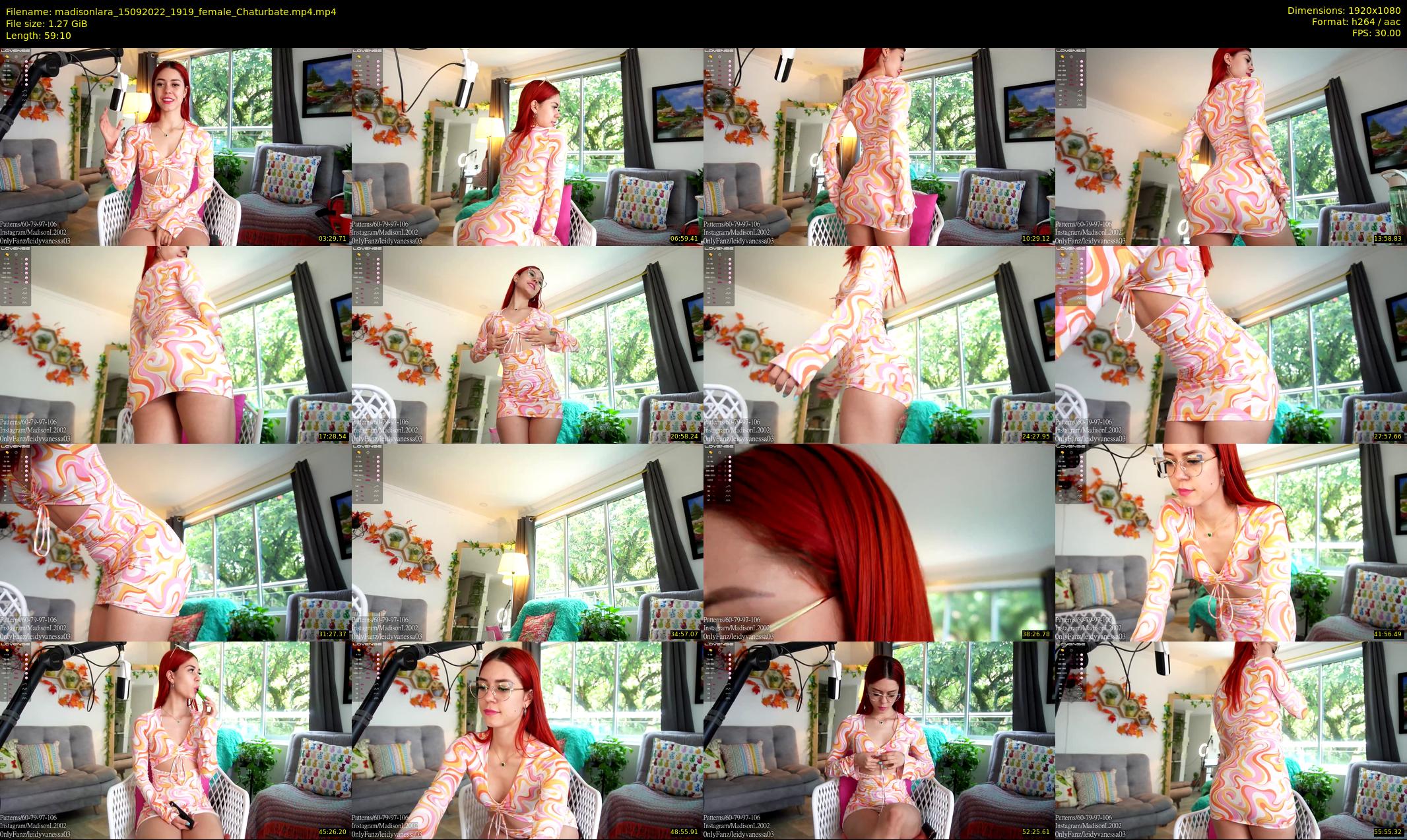 madisonlara — 60 minute Chaturbate female cam show recording, 1080p, Sep 15, 2022