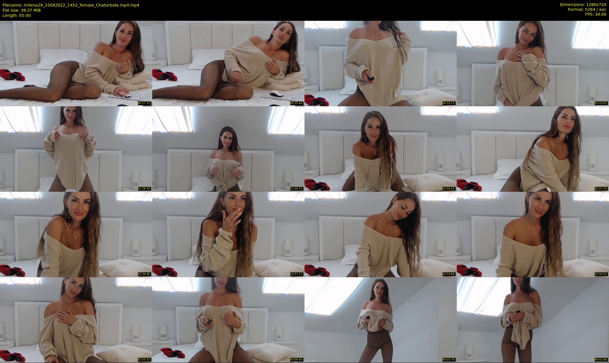 milena29 — 5 minute Chaturbate female cam show recording, 720p, Sep 15, 2022