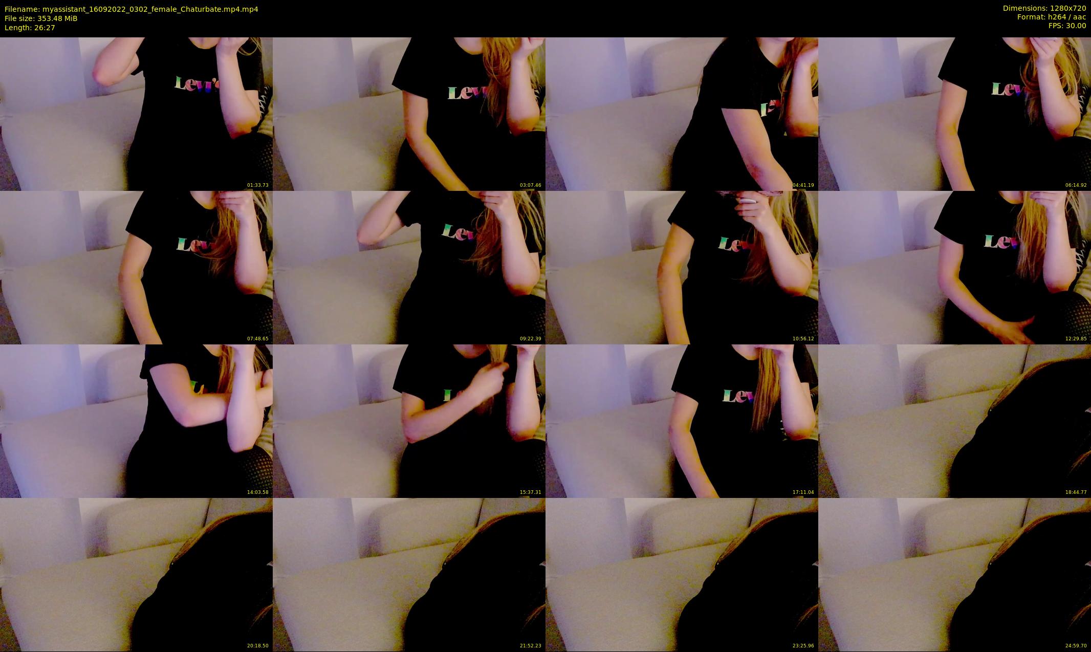 myassistant — 27 minute Chaturbate female cam show recording, 720p, Sep 16, 2022