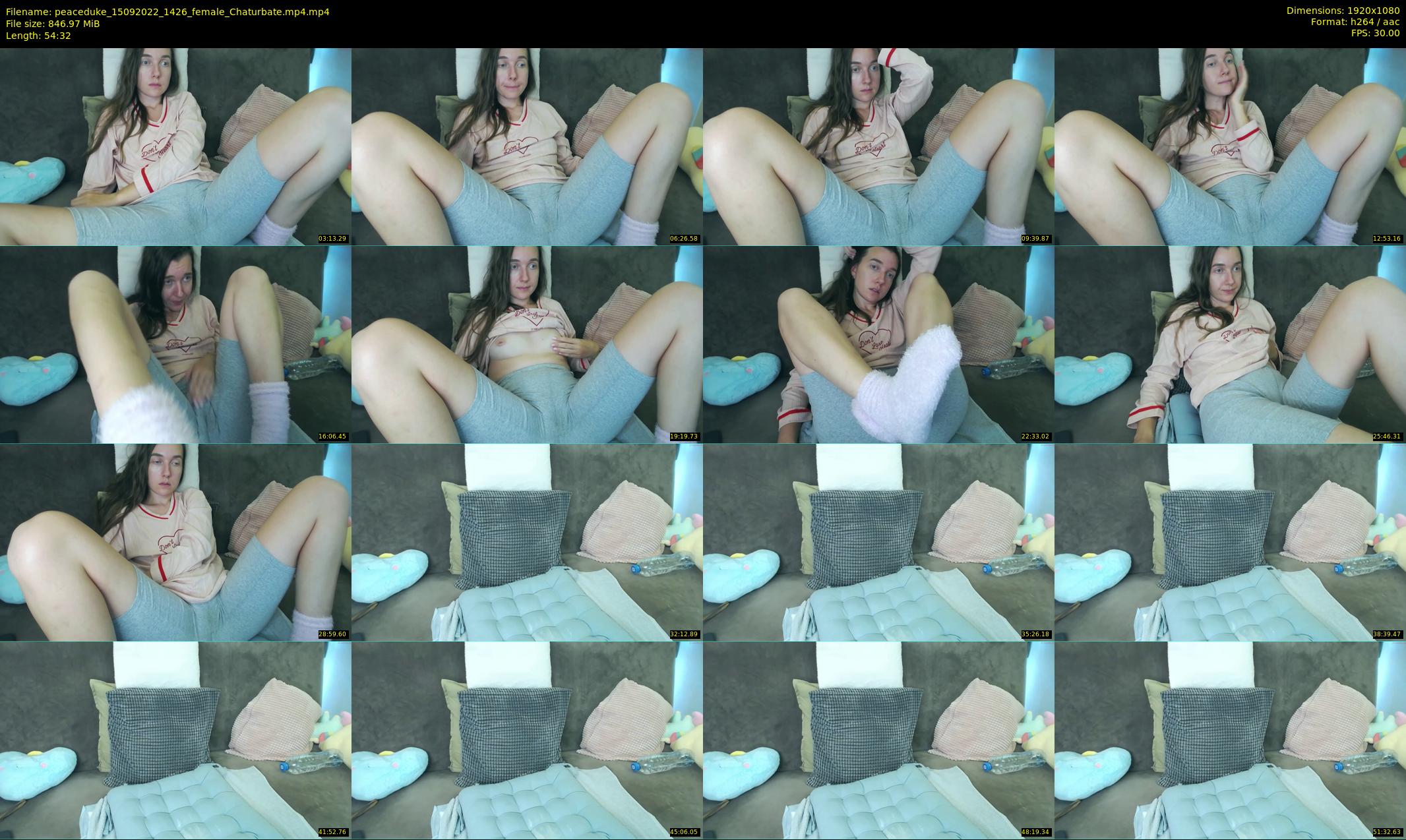 peaceduke — 55 minute Chaturbate female cam show recording, 1080p, Sep 15, 2022