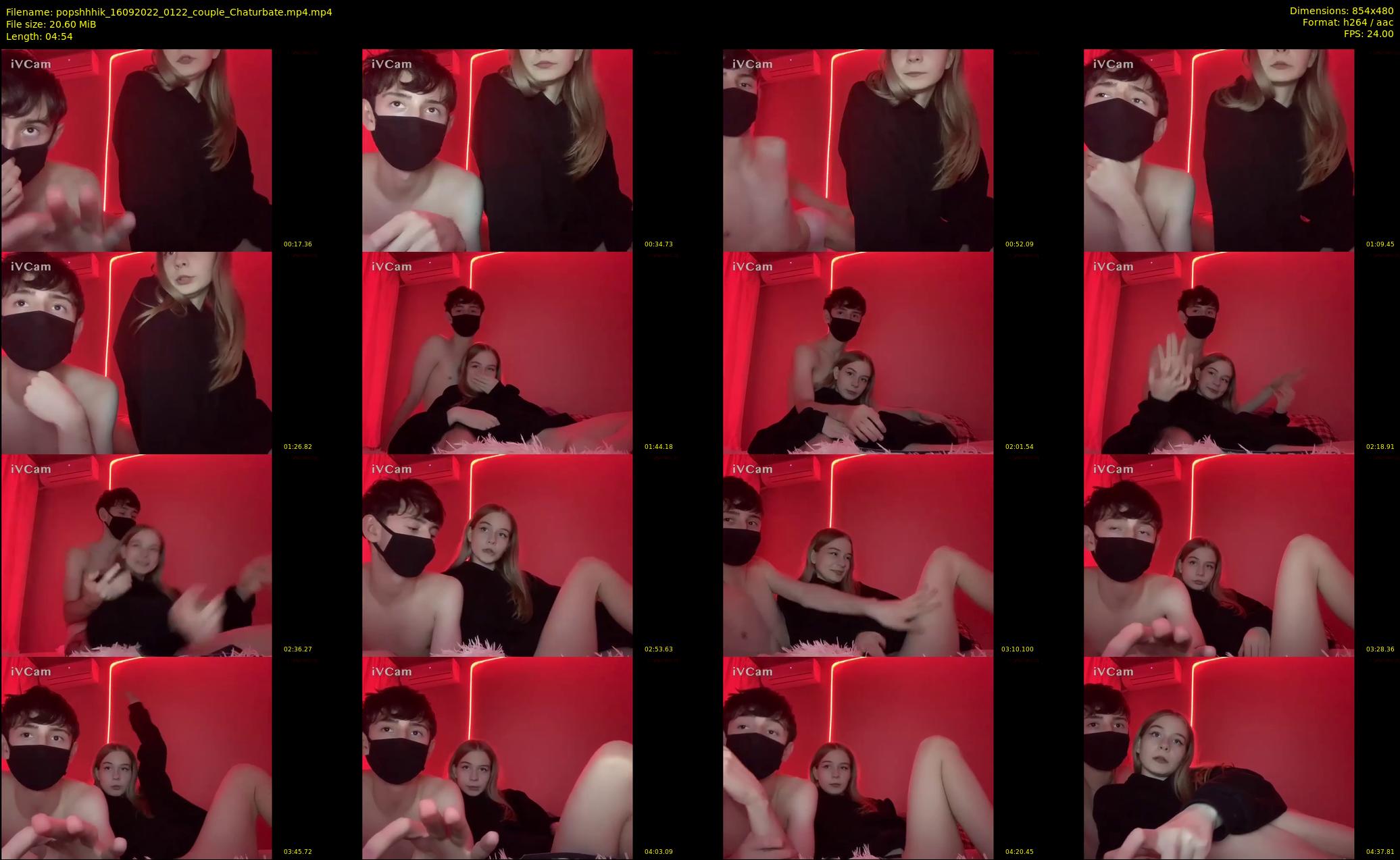 popshhhik — 5 minute Chaturbate couple cam show recording, 480p, Sep 16, 2022