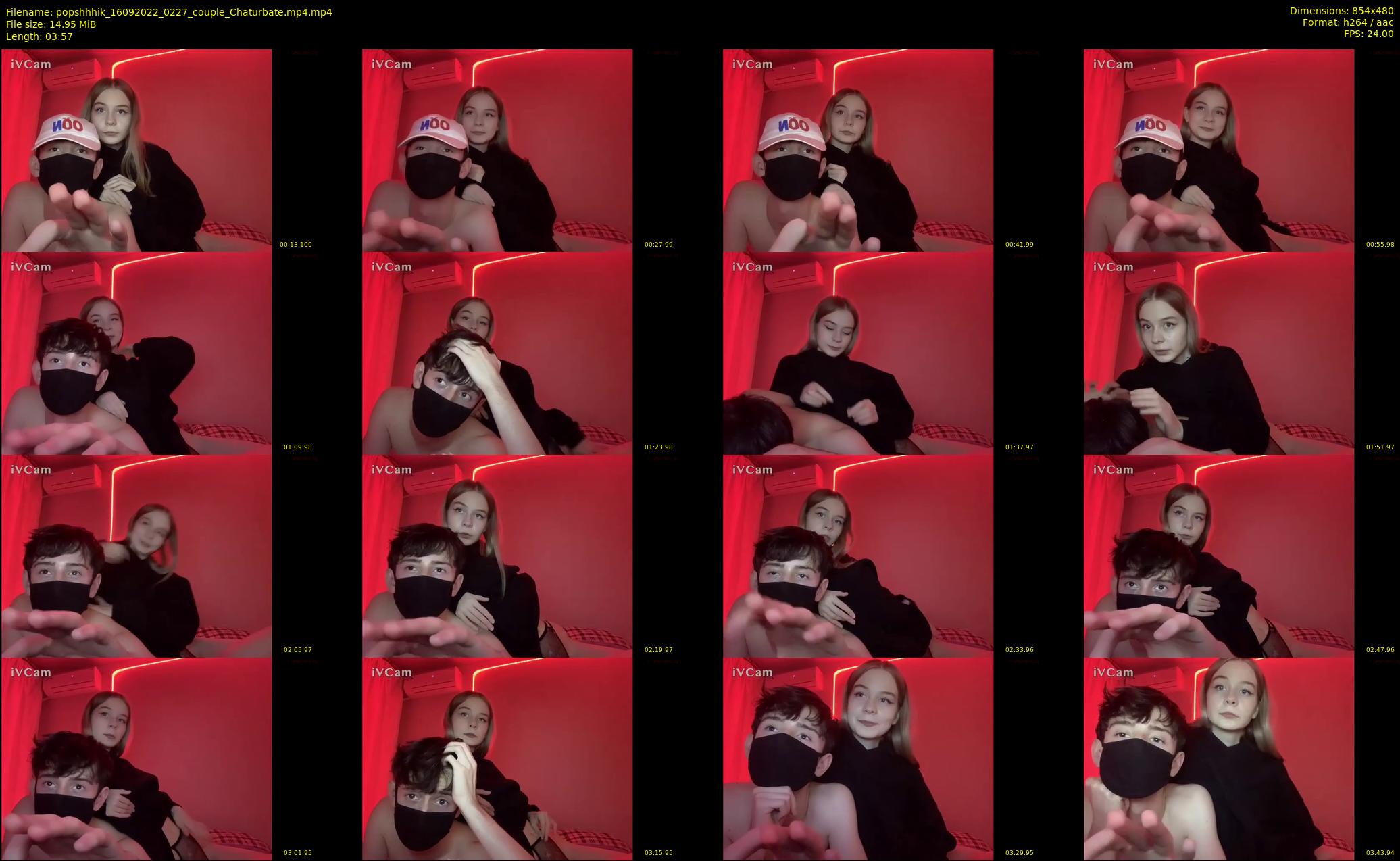popshhhik — 4 minute Chaturbate couple cam show recording, 480p, Sep 16, 2022