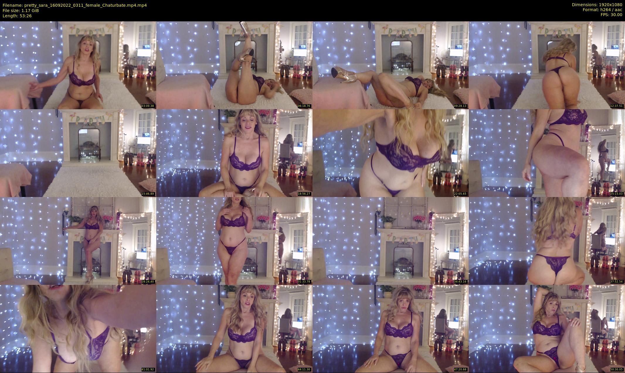 pretty_sara — 54 minute Chaturbate female cam show recording, 1080p, Sep 16, 2022
