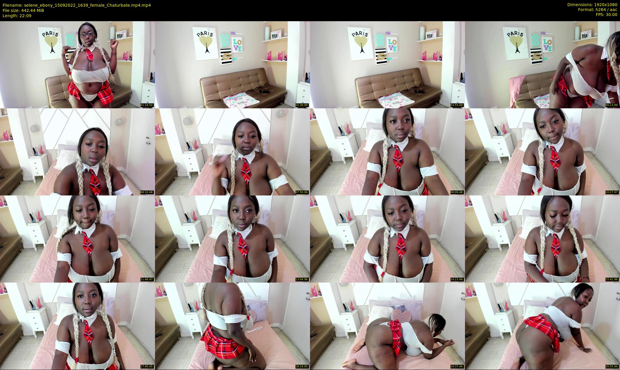 selene_ebony — 23 minute Chaturbate female cam show recording, 1080p, Sep 15, 2022