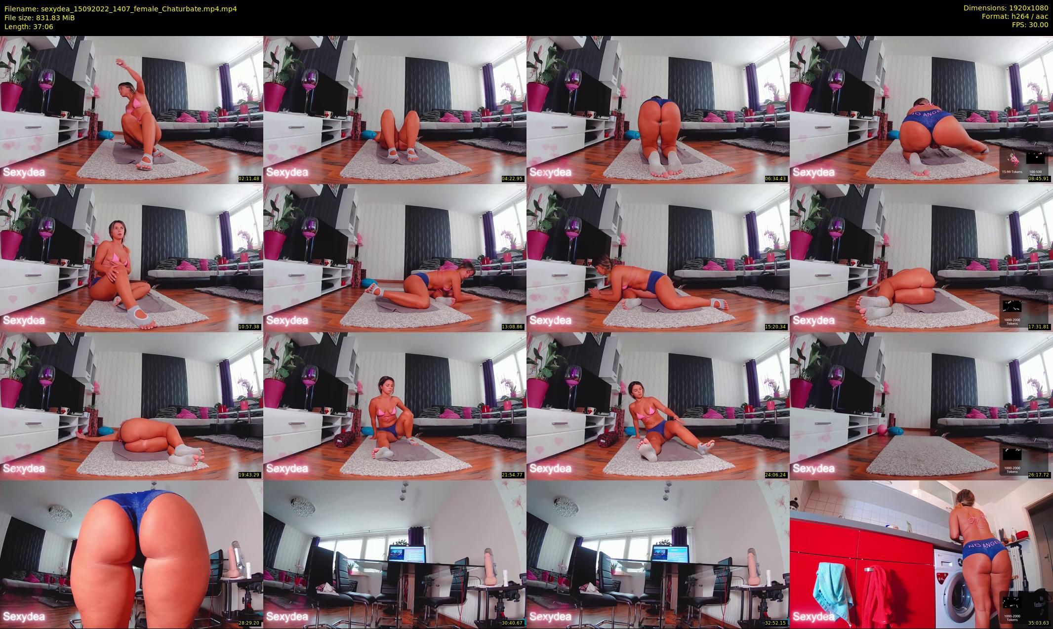 sexydea — 38 minute Chaturbate female cam show recording, 1080p, Sep 15, 2022