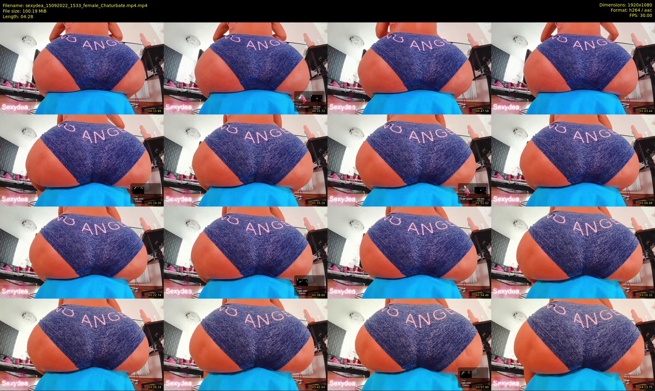 sexydea — 5 minute Chaturbate female cam show recording, 1080p, Sep 15, 2022