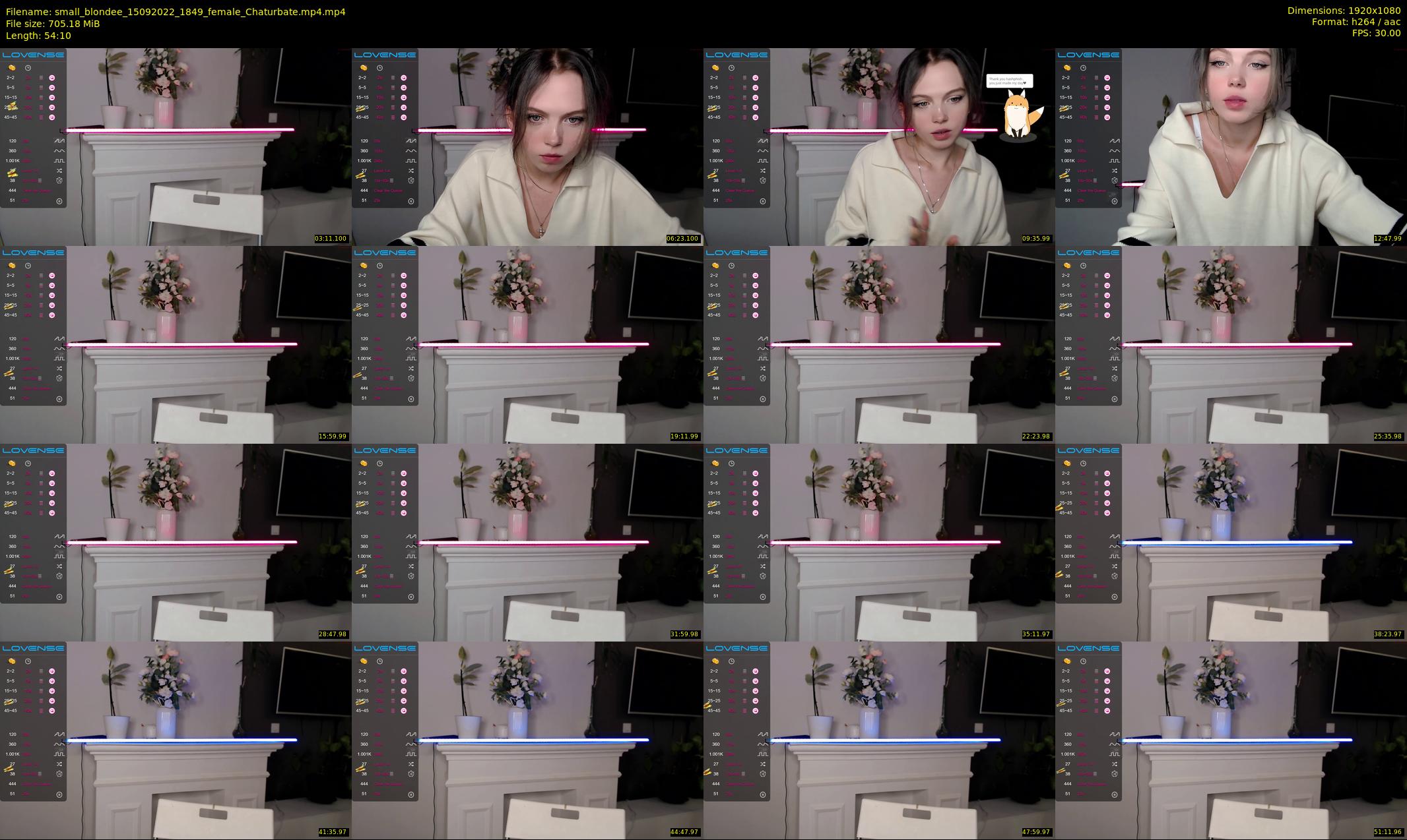 small_blondee — 55 minute Chaturbate female cam show recording, 1080p, Sep 15, 2022