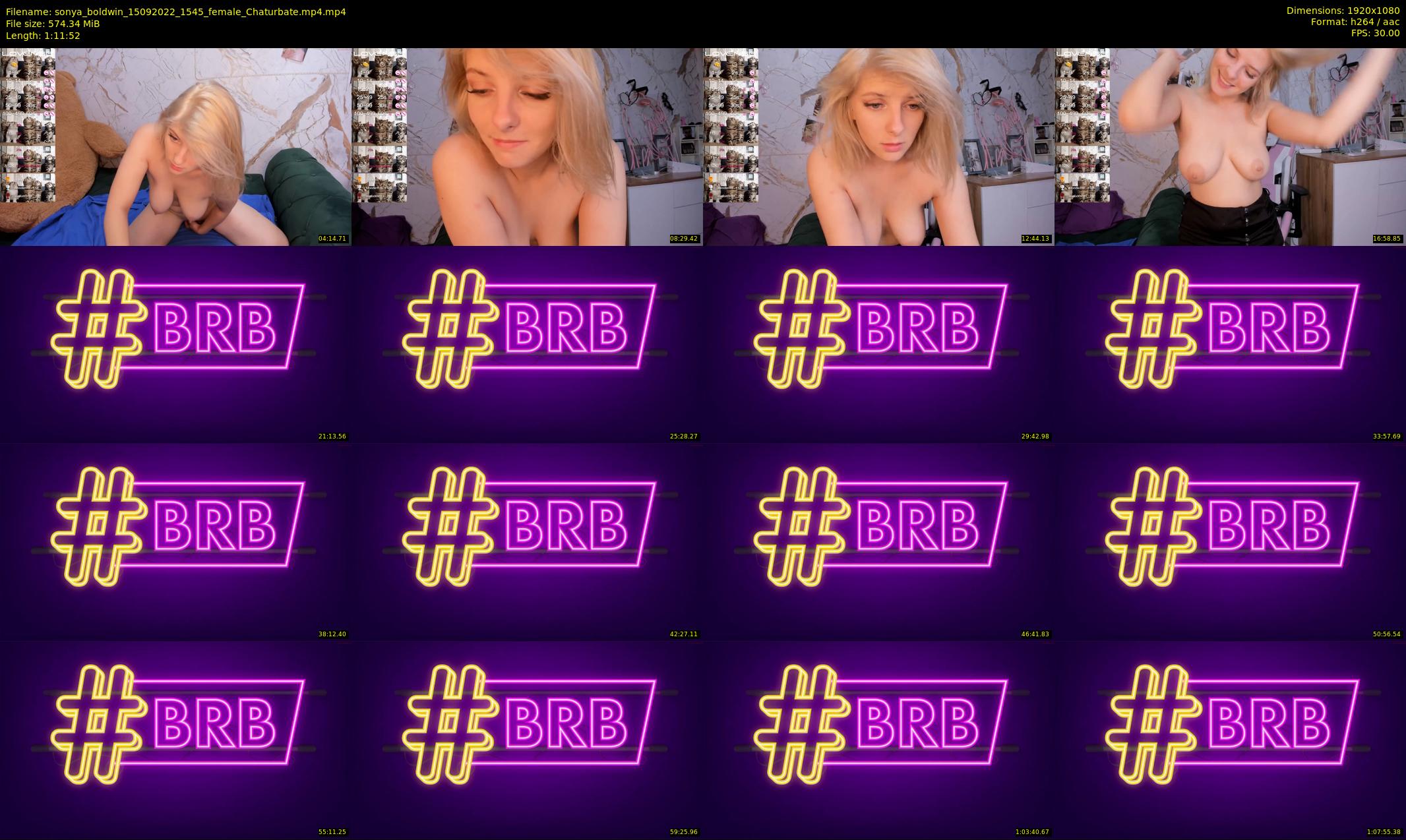 sonya_boldwin — 72 minute Chaturbate female cam show recording, 1080p, Sep 15, 2022