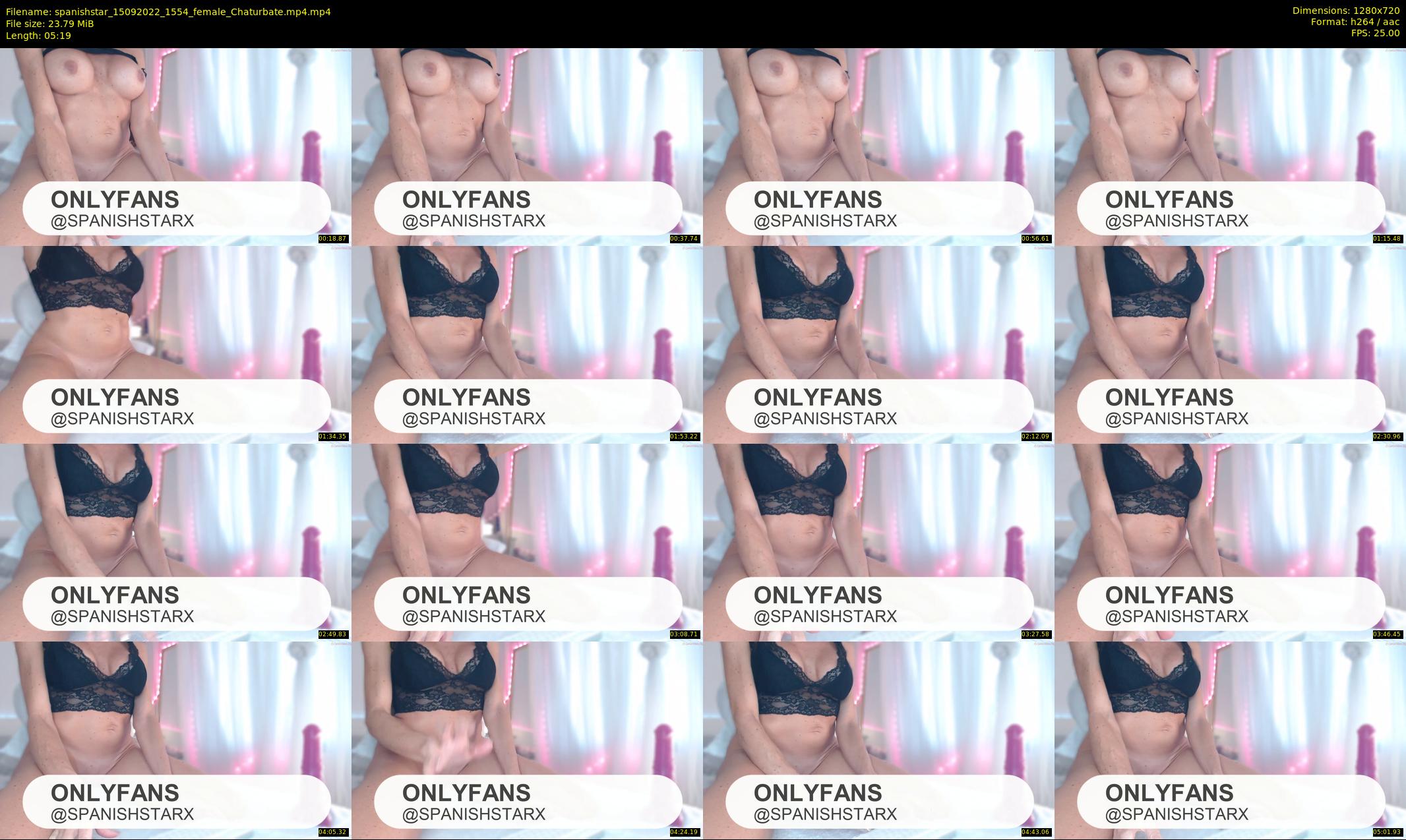 spanishstar — 6 minute Chaturbate female cam show recording, 720p, Sep 15, 2022