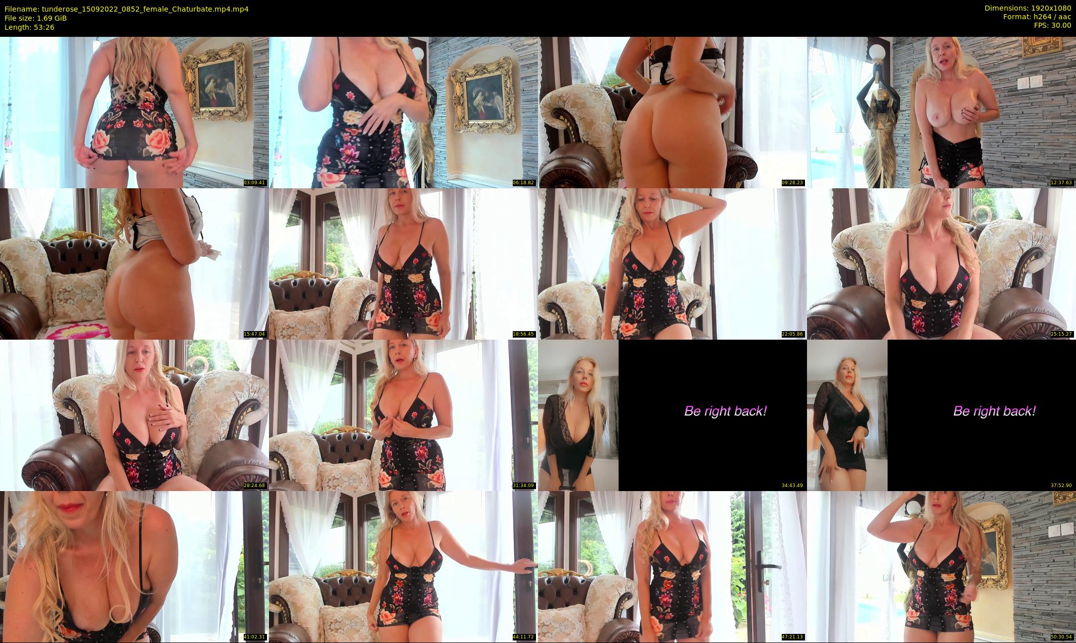 tunderose — 54 minute Chaturbate female cam show recording, 1080p, Sep 15, 2022
