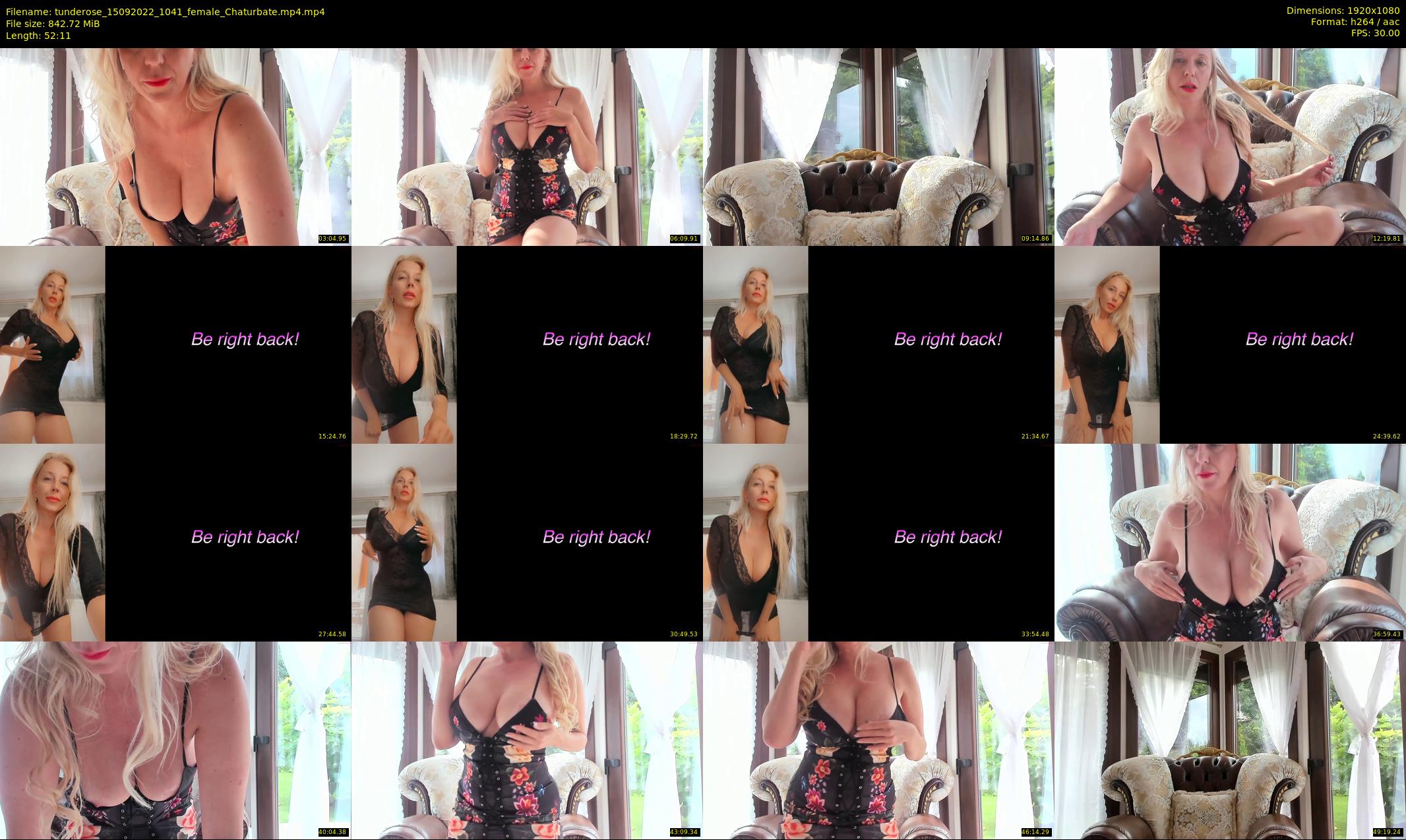 tunderose — 53 minute Chaturbate female cam show recording, 1080p, Sep 15, 2022