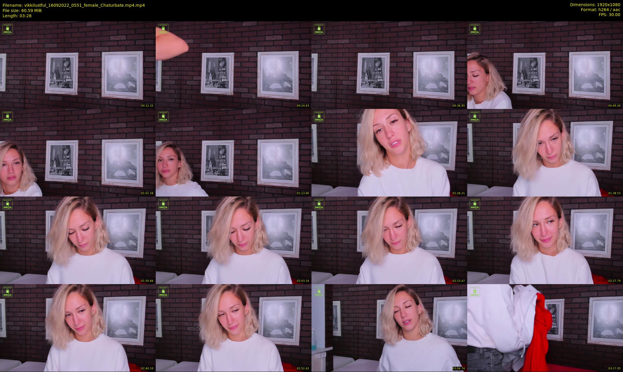 vikkilustful — 4 minute Chaturbate female cam show recording, 1080p, Sep 16, 2022