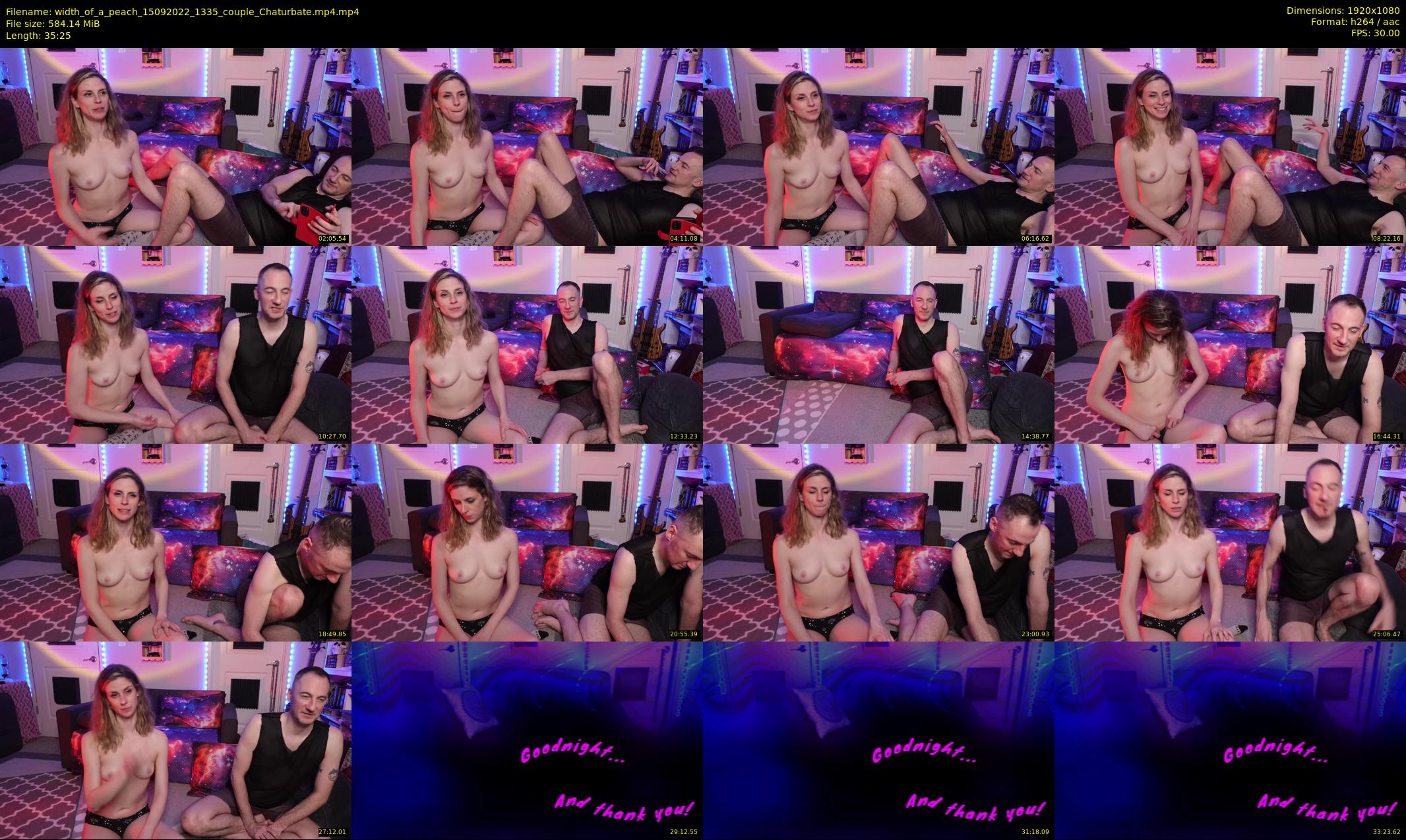 width_of_a_peach — 36 minute Chaturbate couple cam show recording, 1080p, Sep 15, 2022