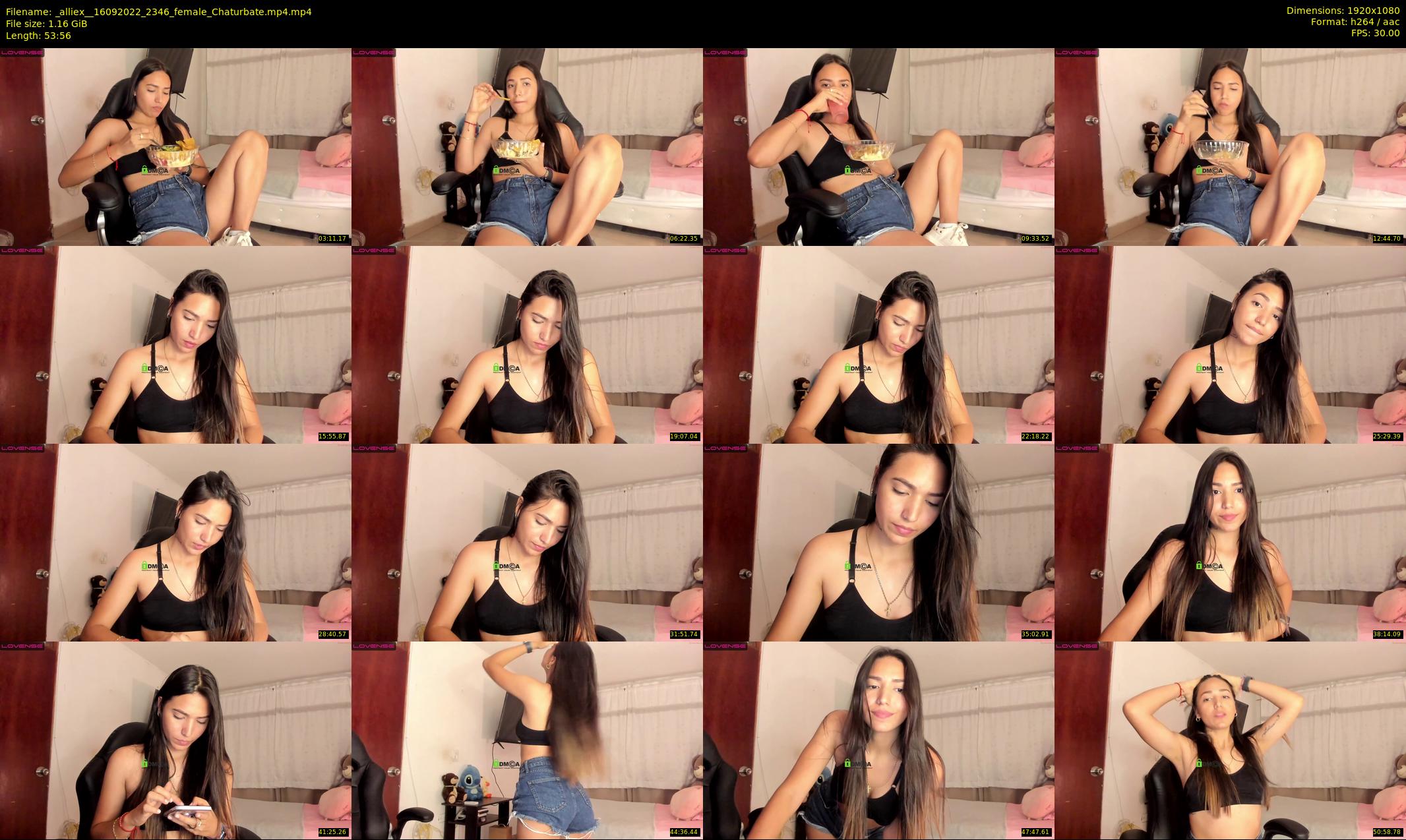 _alliex_ — 54 minute Chaturbate female cam show recording, 1080p, Sep 16, 2022