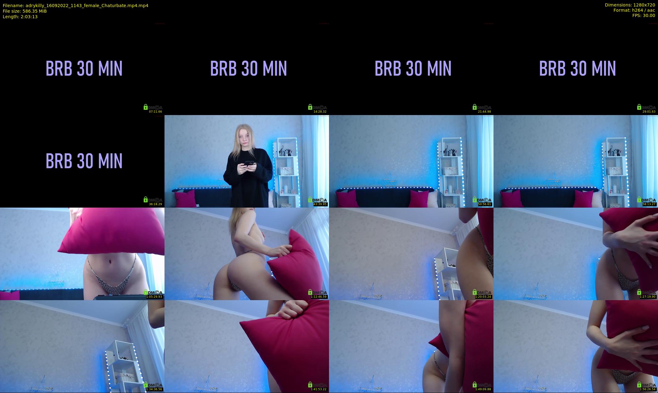 adrykilly — 124 minute Chaturbate female cam show recording, 720p, Sep 16, 2022